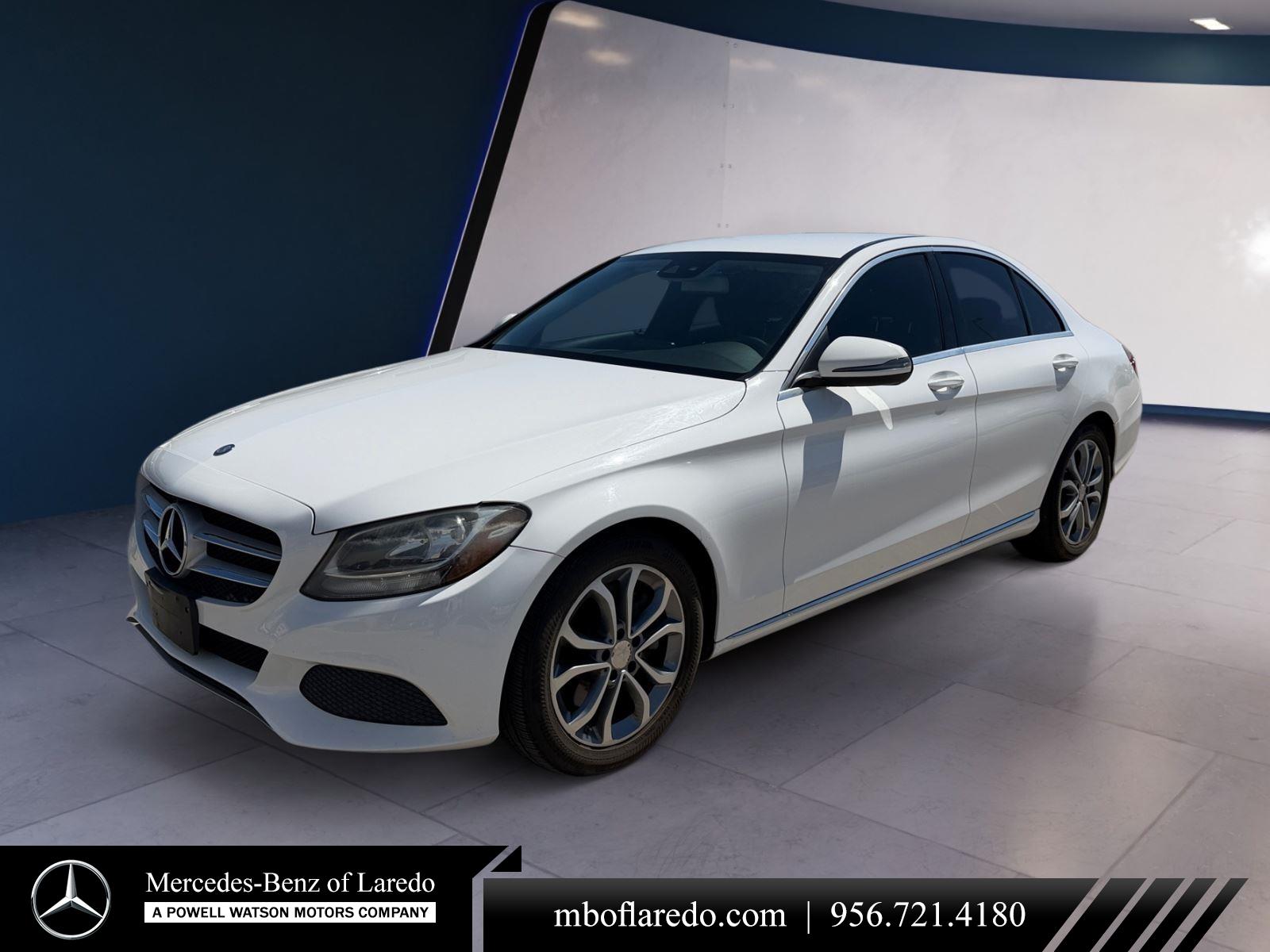 Polar White 2017 Mercedes-Benz C-Class C 300 Sedan Rear-Wheel Drive Automatic