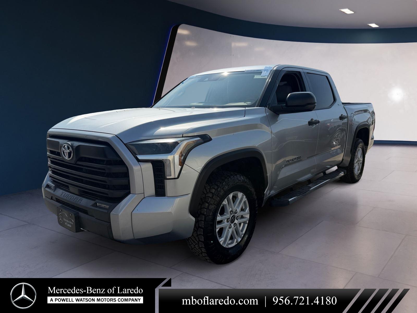 Celestial Silver Metallic 2022 Toyota Tundra SR5 CrewMax Cab 4WD Pickup Truck Four-Wheel Drive Automatic