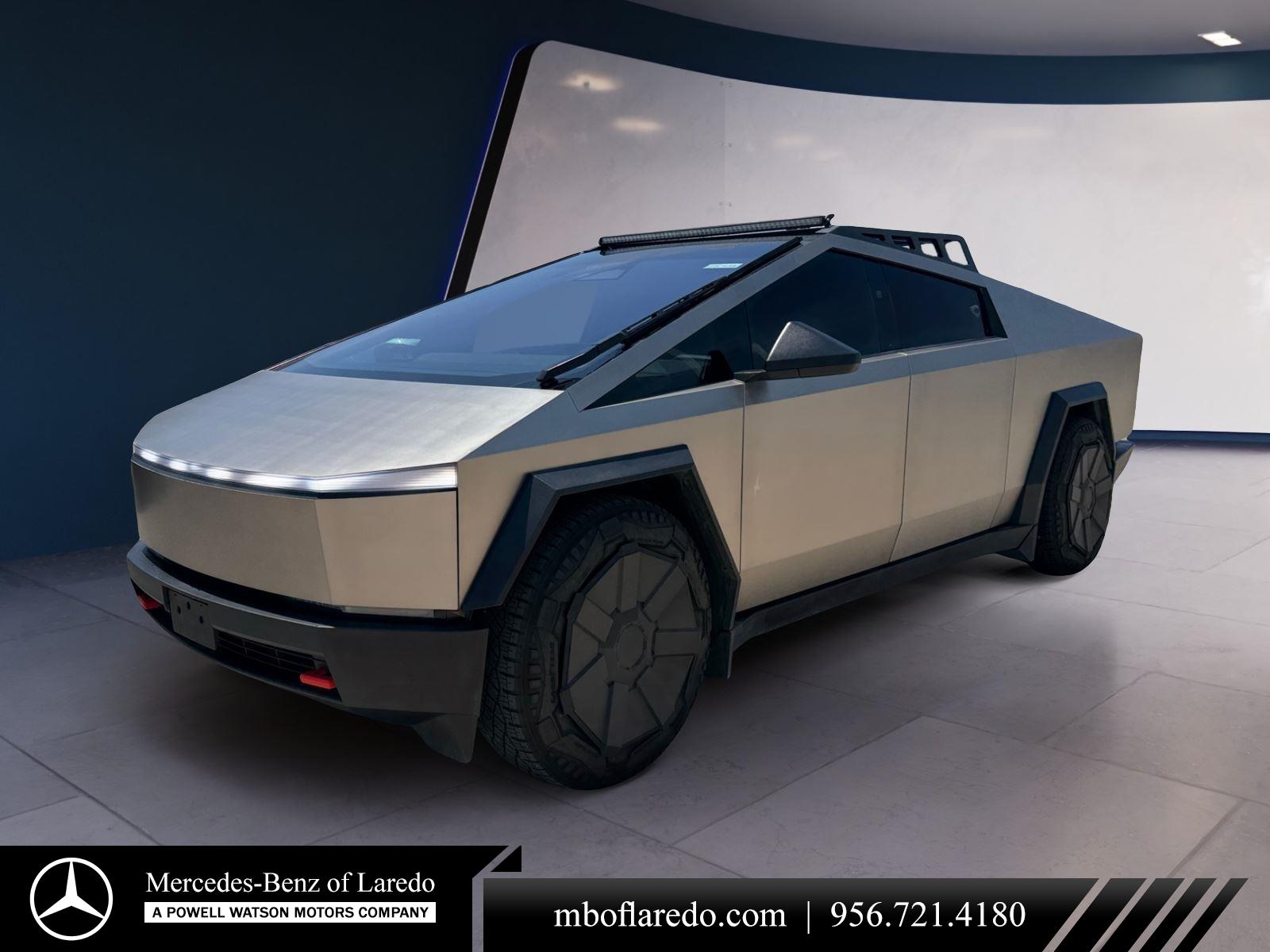 Gray (Ultra-Hard Stainless Steel) 2025 Tesla Cybertruck Cyberbeast Crew Cab AWD Pickup Truck All-Wheel Drive Automatic