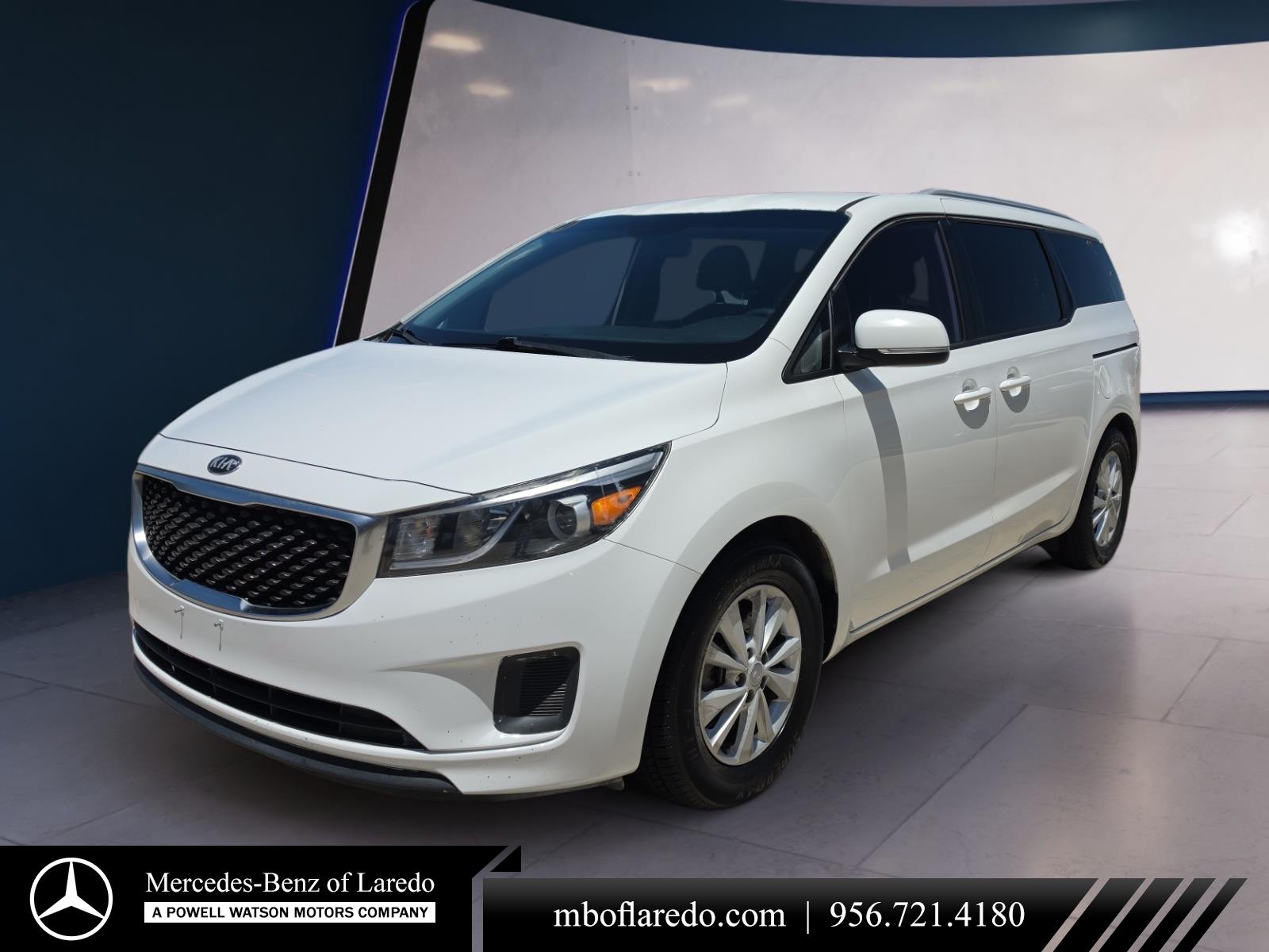 Clear White 2016 Kia Sedona LX Minivan Front-Wheel Drive 6-Speed Automatic