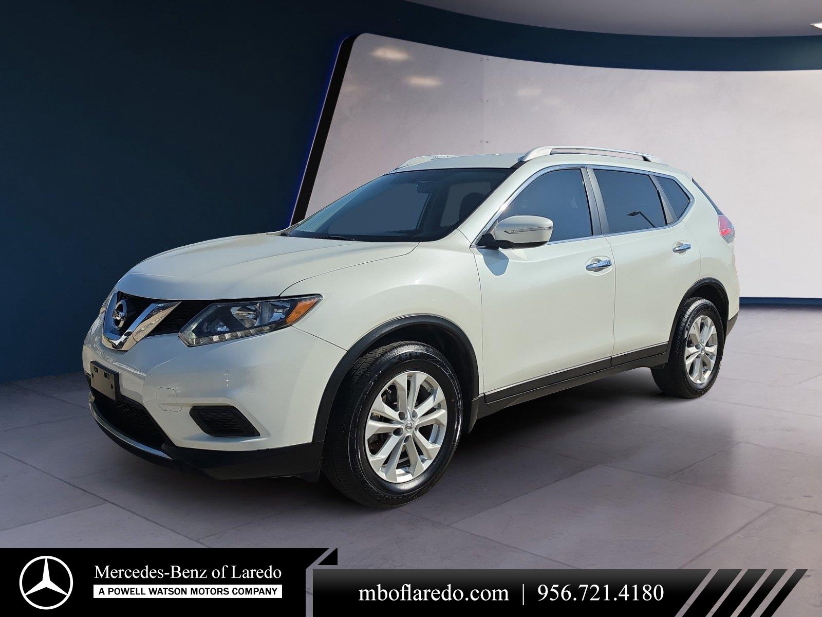 Pearl White 2015 Nissan Rogue SUV / Crossover All-Wheel Drive Continuously Variable Transmission