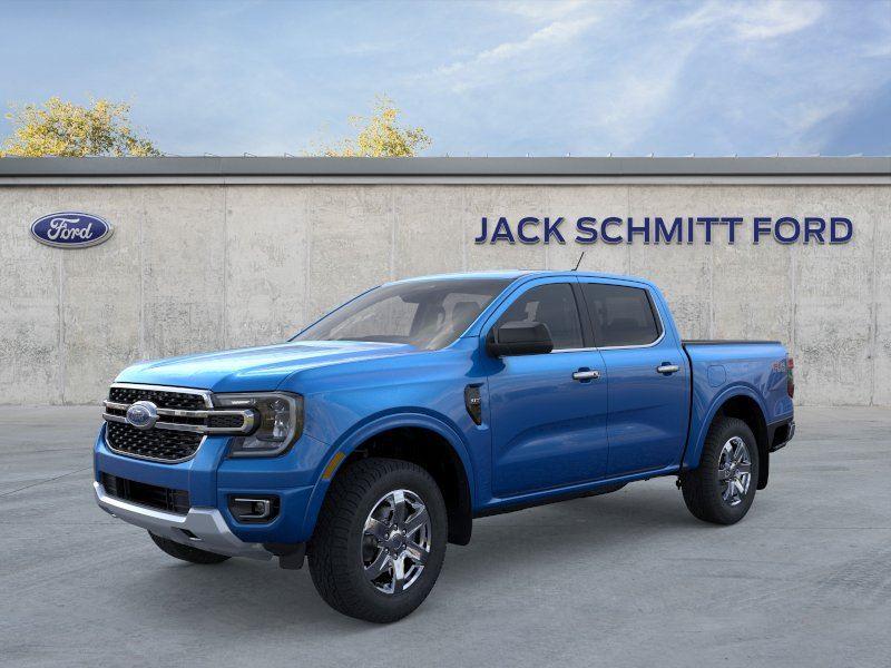 Velocity Blue Metallic 2025 Ford Ranger Pickup Truck Four-Wheel Drive Automatic