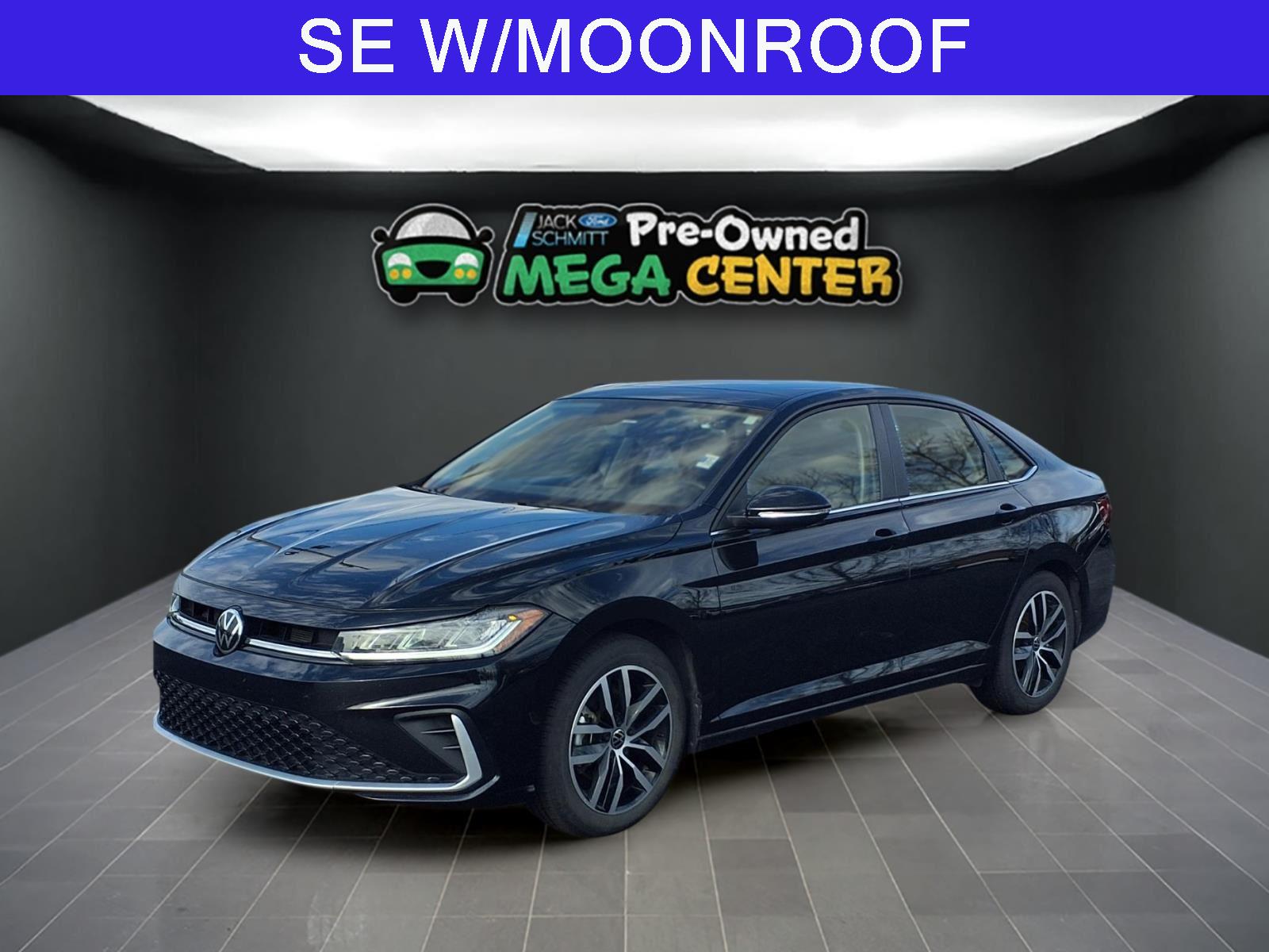 Deep Black Pearl 2025 Volkswagen Jetta SE FWD Sedan Front-Wheel Drive Automatic