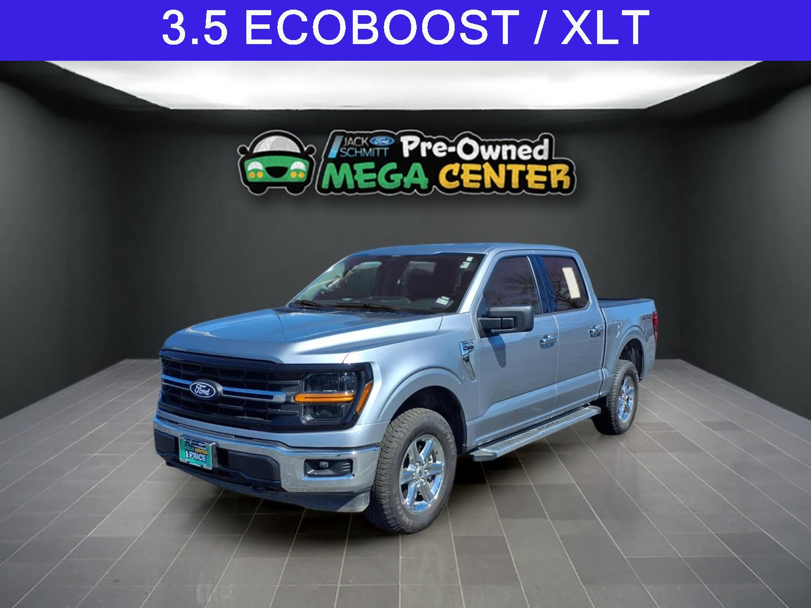 Iconic Silver 2025 Ford F-150 Pickup Truck Four-Wheel Drive Automatic