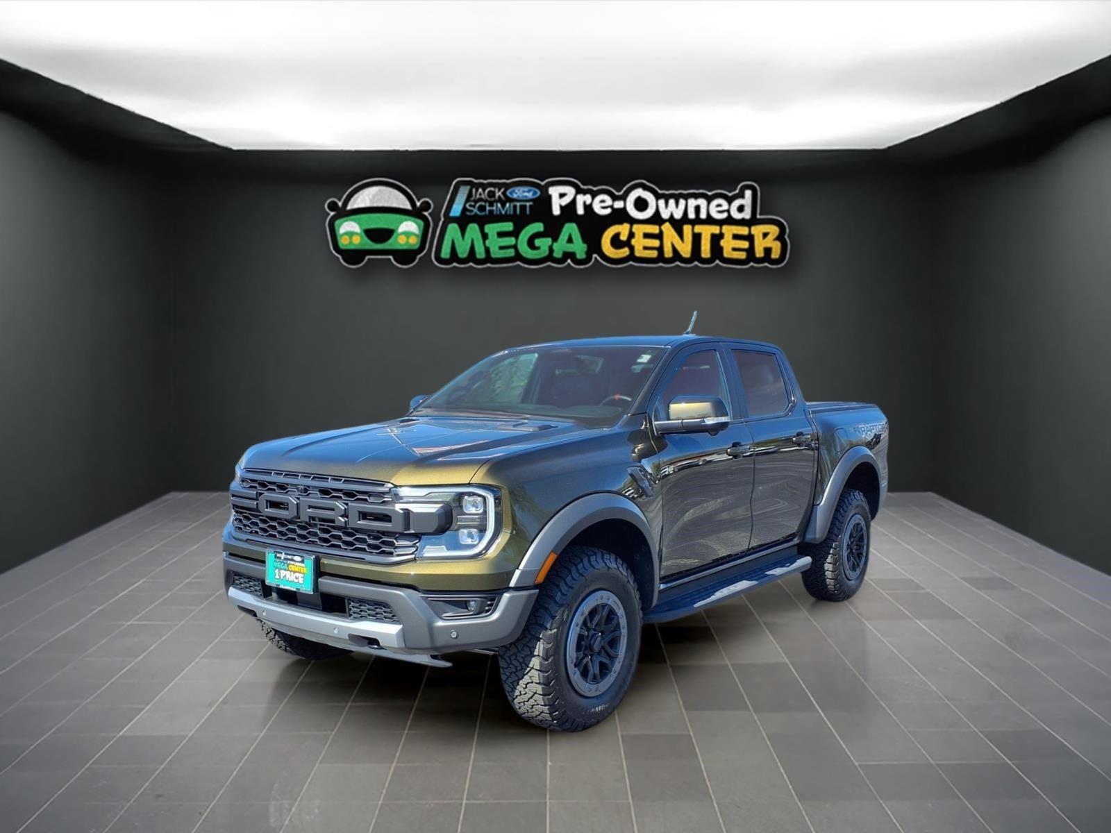 Shelter Green Metallic 2025 Ford Ranger Raptor SuperCrew 4WD Pickup Truck Four-Wheel Drive Automatic