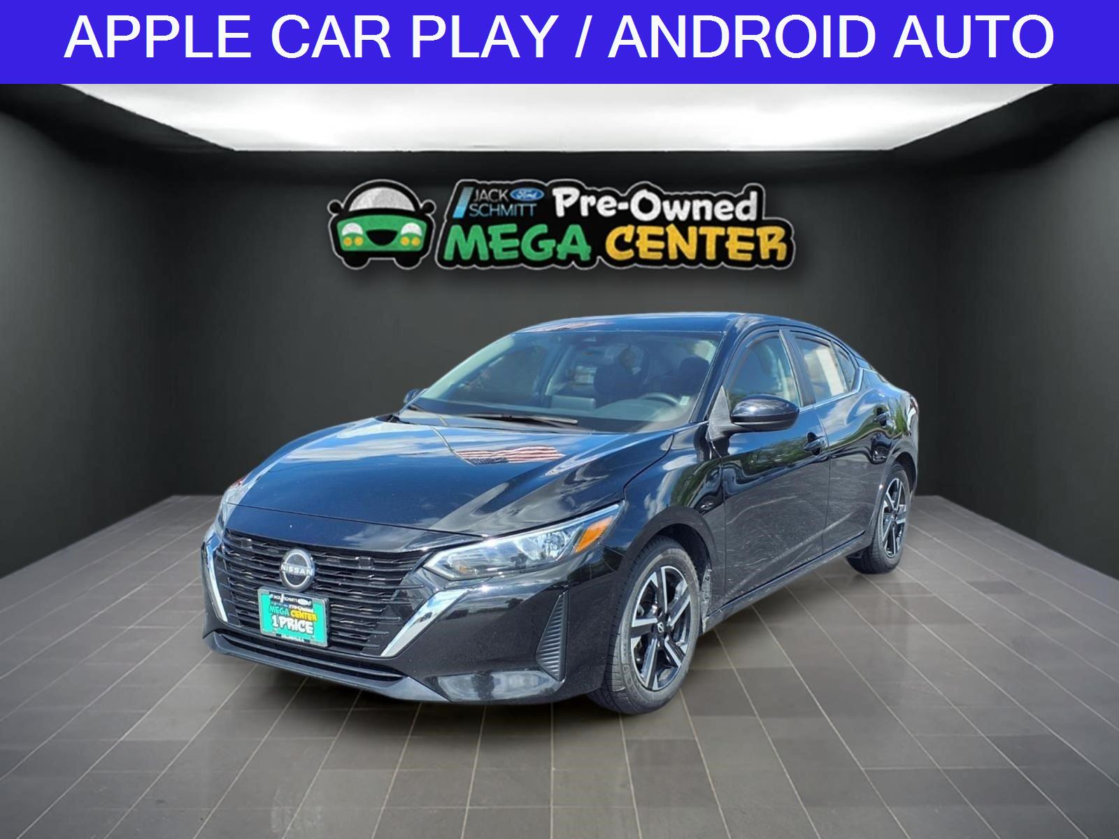 Super Black 2024 Nissan Sentra Sedan Front-Wheel Drive Continuously Variable Transmission