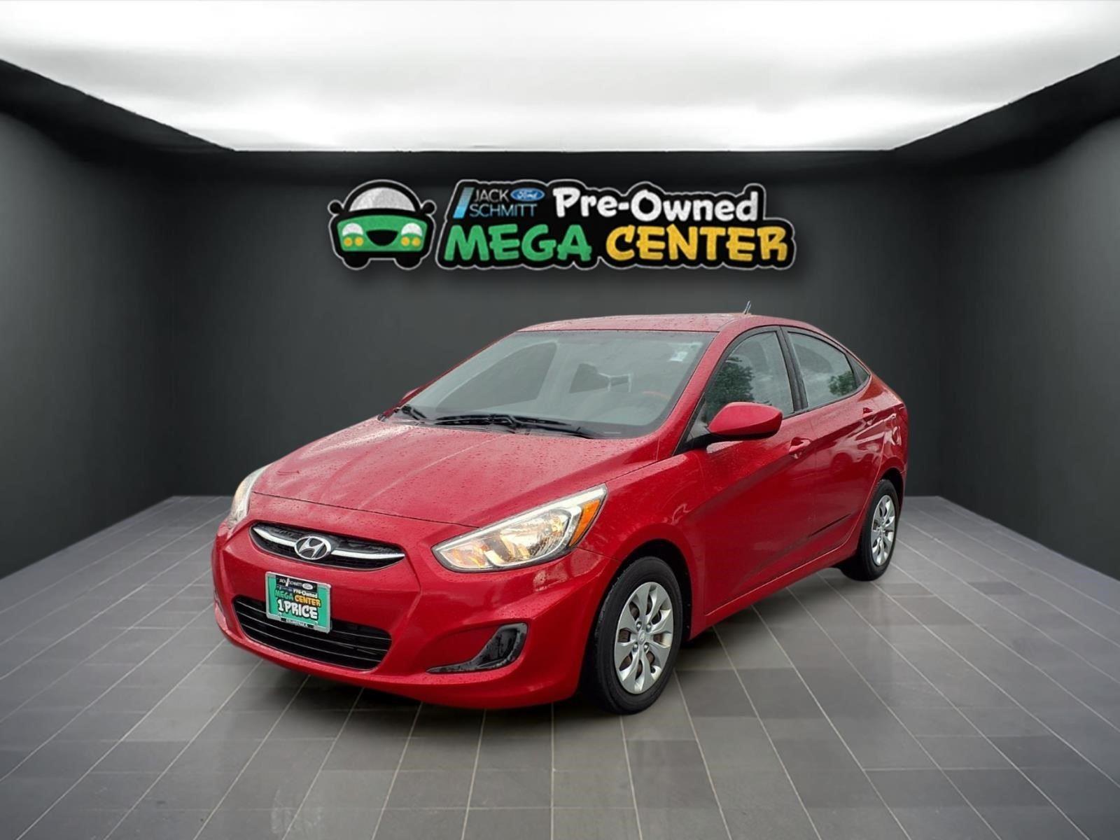 Boston Red Metallic 2016 Hyundai Accent SE Sedan FWD Sedan Front-Wheel Drive Automatic