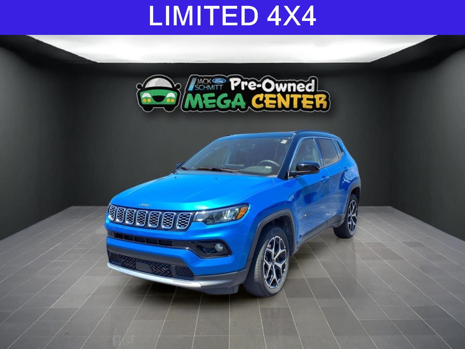 Hydro Blue Pearlcoat 2025 Jeep Compass SUV / Crossover Four-Wheel Drive 8-Speed Automatic