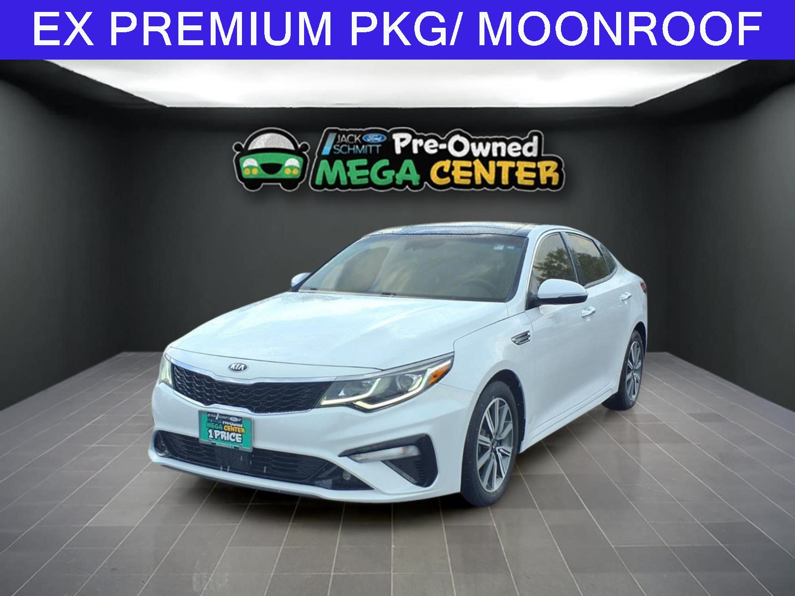 Snow White Pearl 2020 Kia Optima Sedan Front-Wheel Drive Automatic