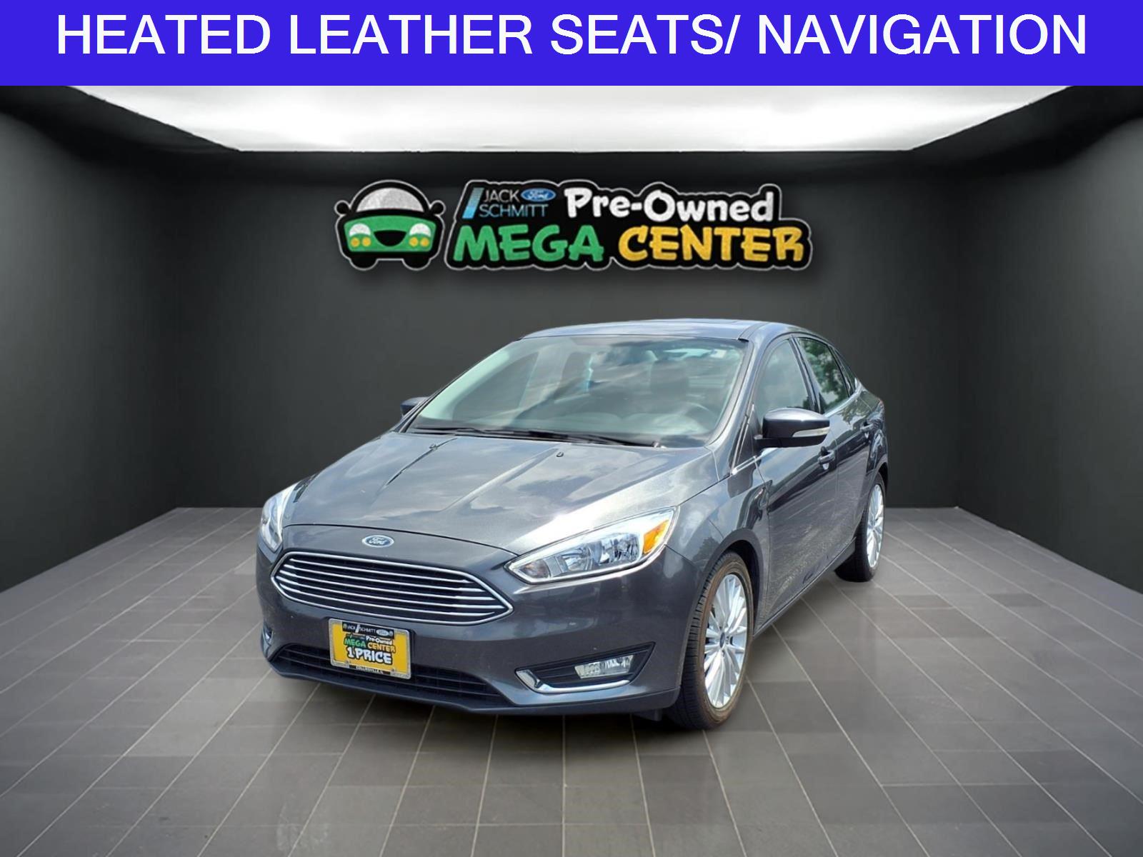 Gray (Magnetic Metallic) 2018 Ford Focus Sedan Front-Wheel Drive 6-Speed Automatic