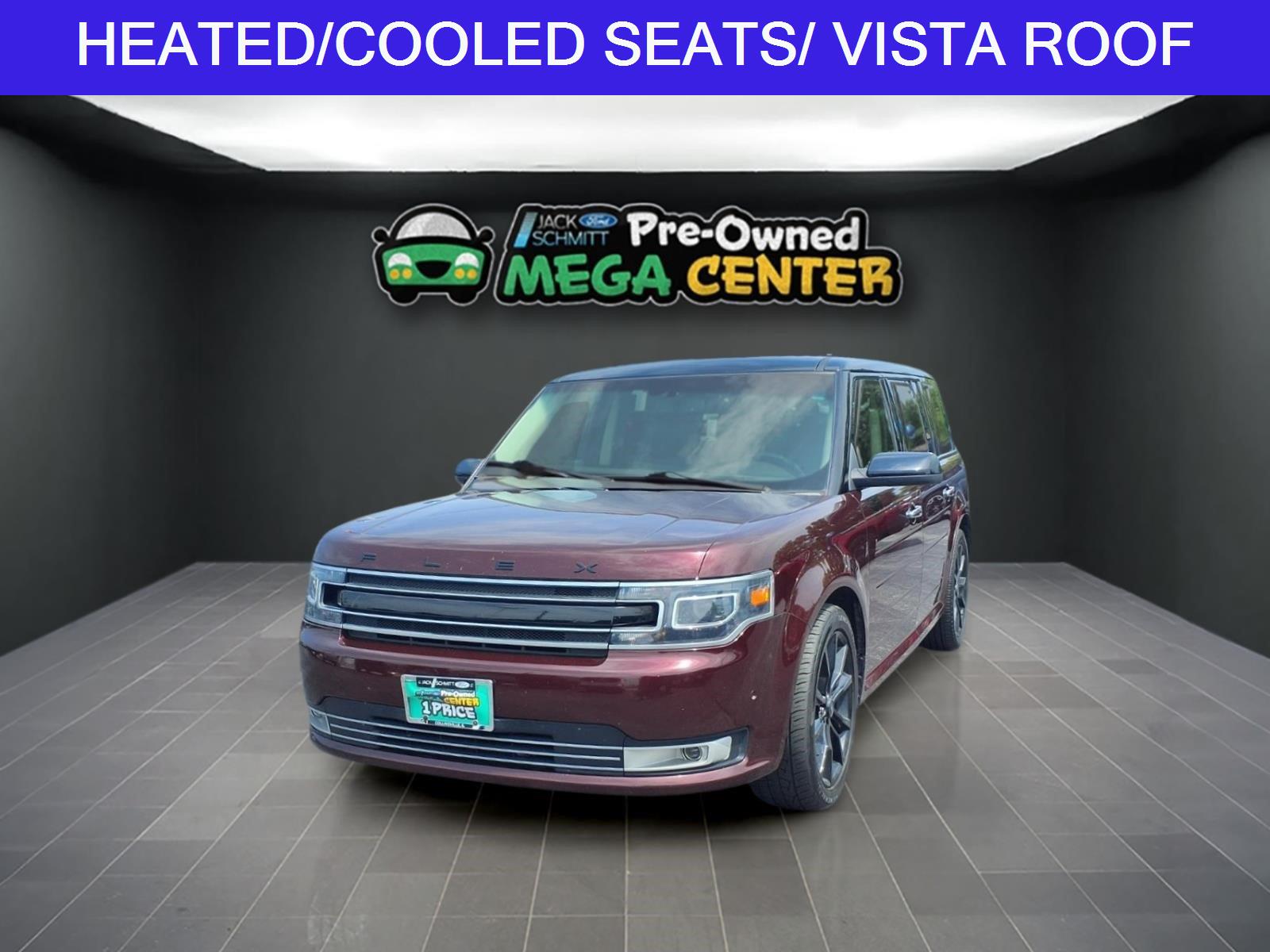 Red (Burgundy Velvet Tinted Clearcoat) 2018 Ford Flex SUV / Crossover All-Wheel Drive 6-Speed Automatic