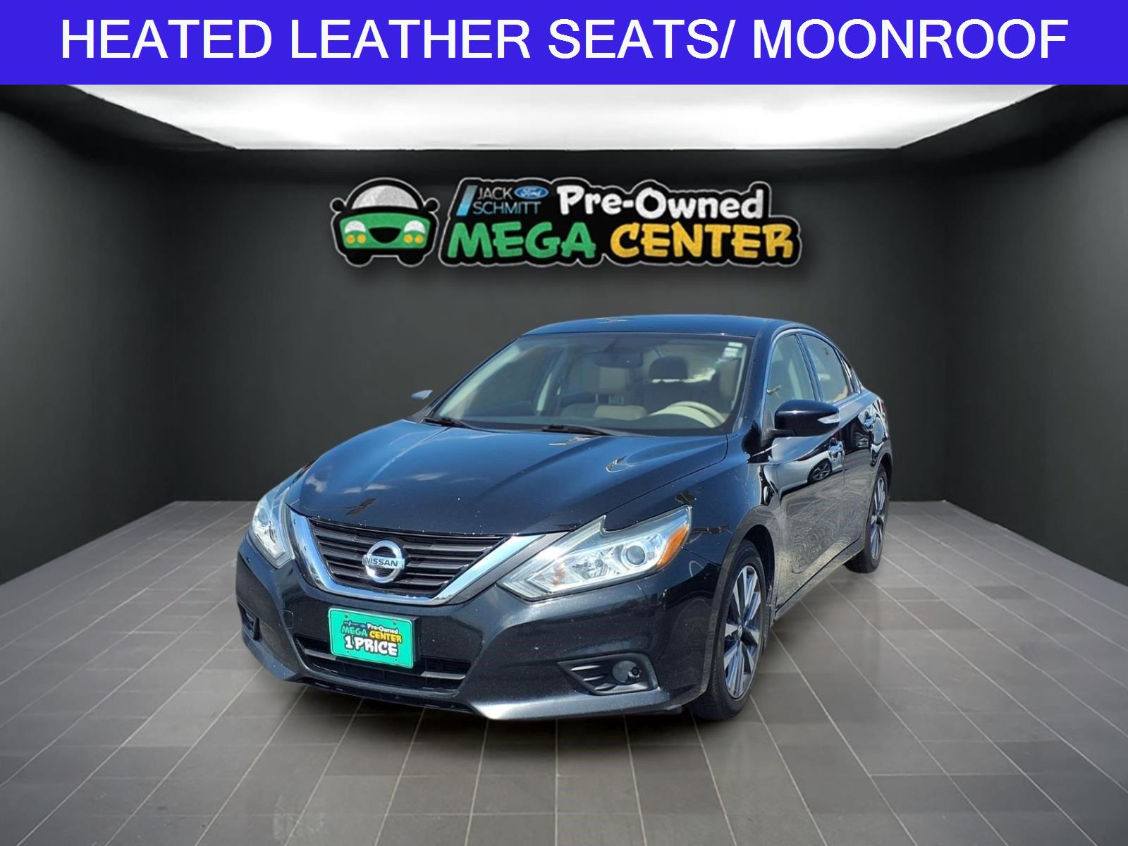 Super Black 2016 Nissan Altima Sedan Front-Wheel Drive Continuously Variable Transmission