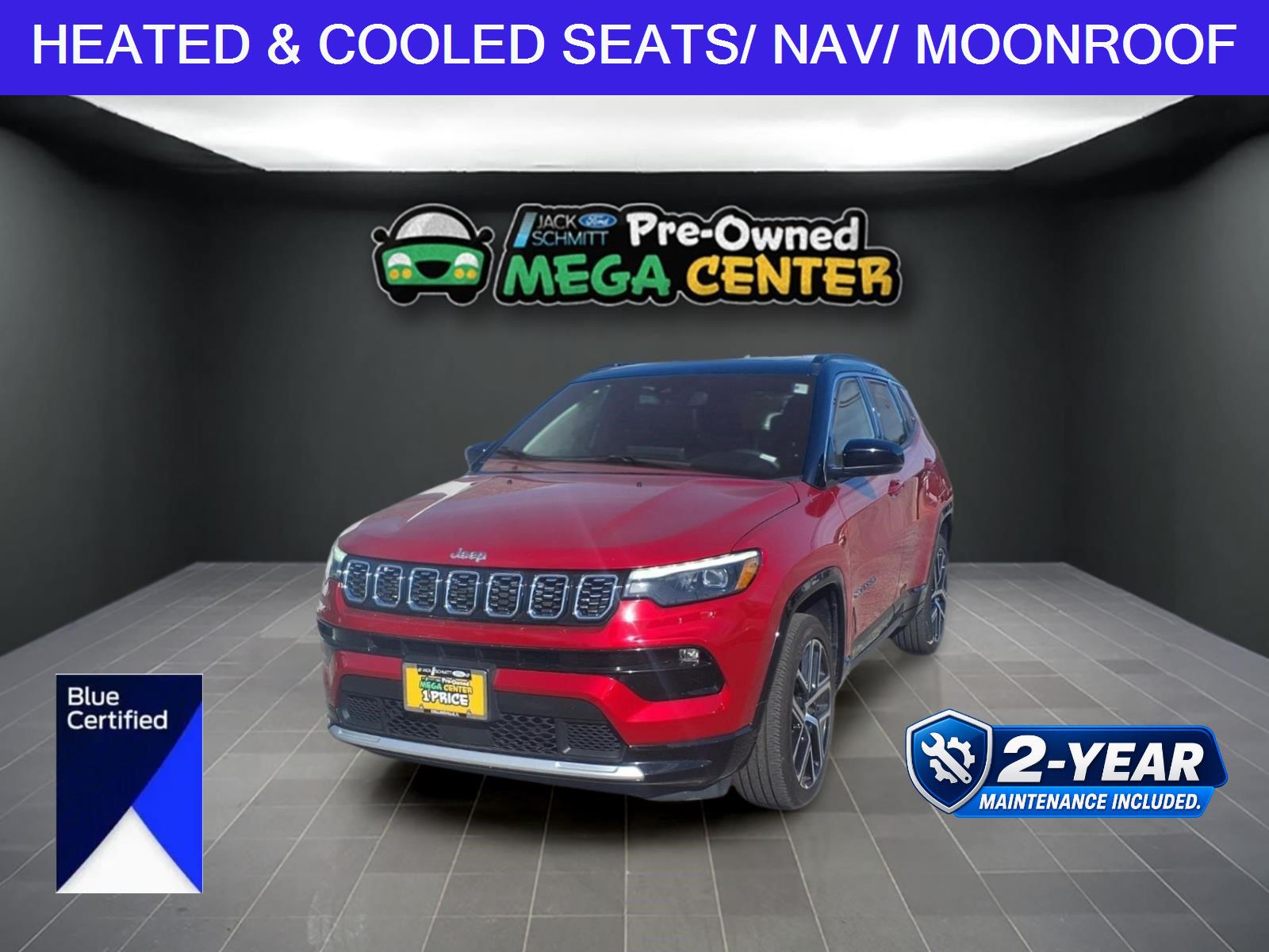 Red Hot Pearlcoat 2025 Jeep Compass SUV / Crossover Four-Wheel Drive 8-Speed Automatic