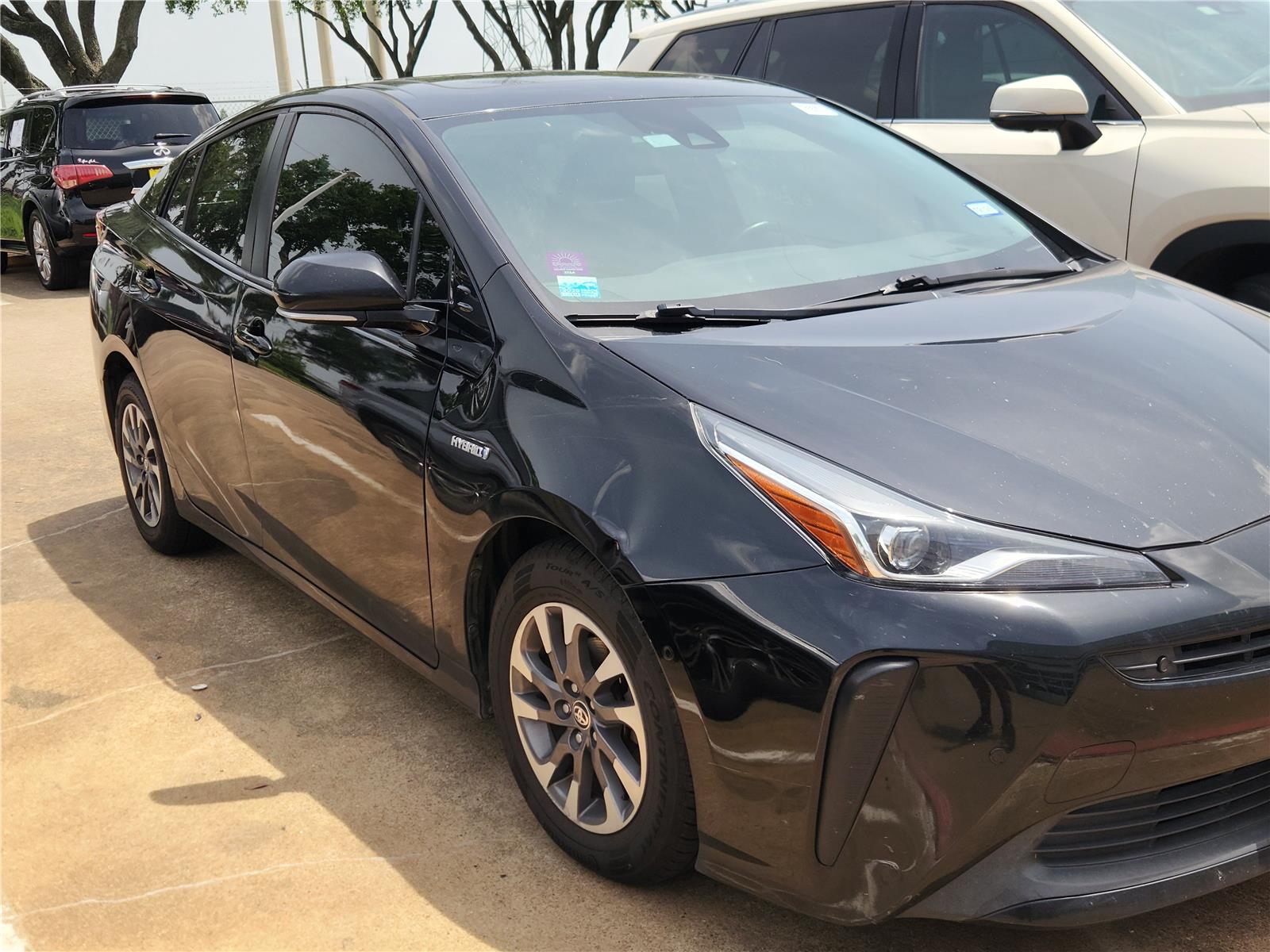 Midnight Black Metallic 2019 Toyota Prius Hatchback Continuously Variable Transmission
