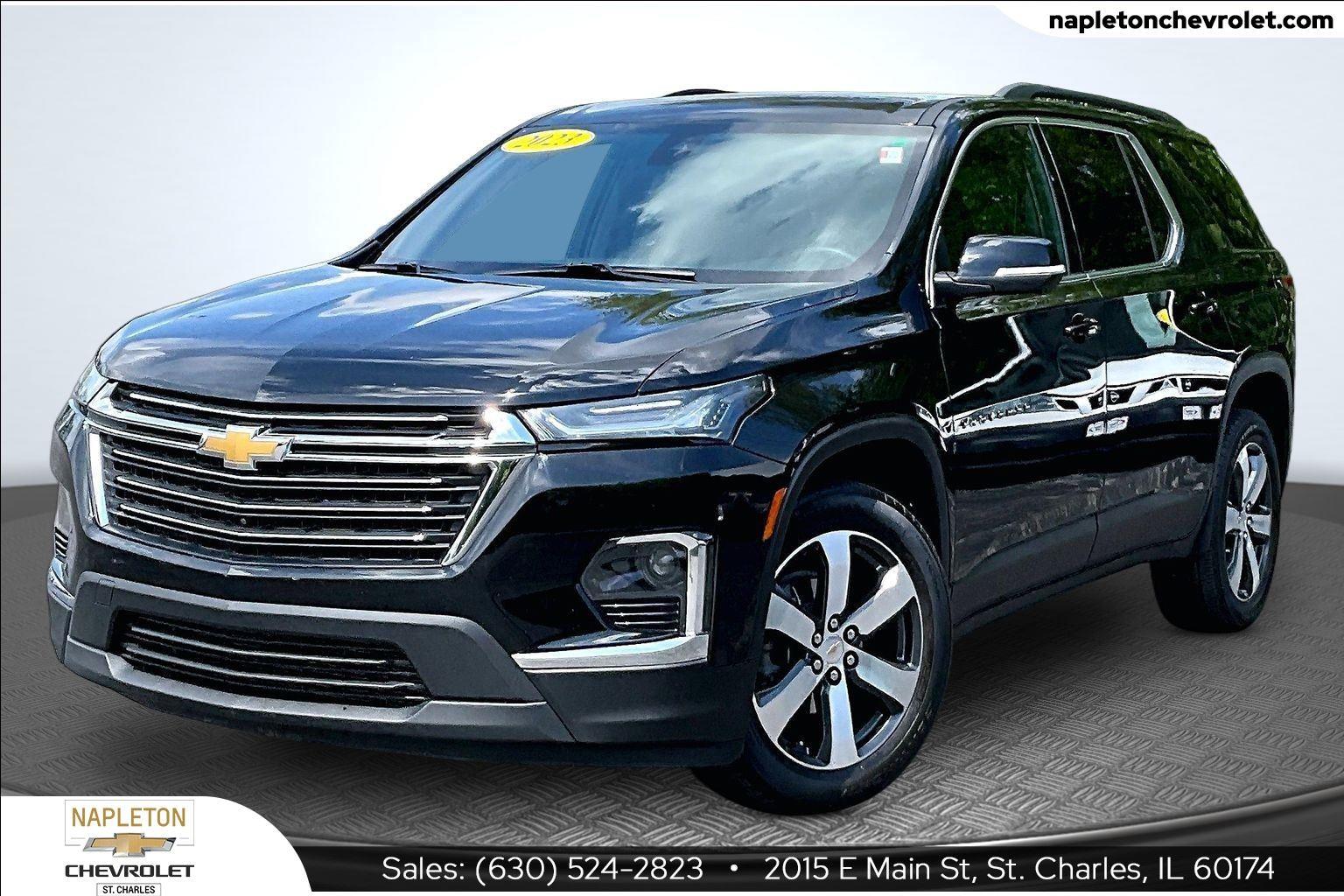 Mosaic Black Metallic 2023 Chevrolet Traverse SUV / Crossover Four-Wheel Drive 9-Speed Automatic