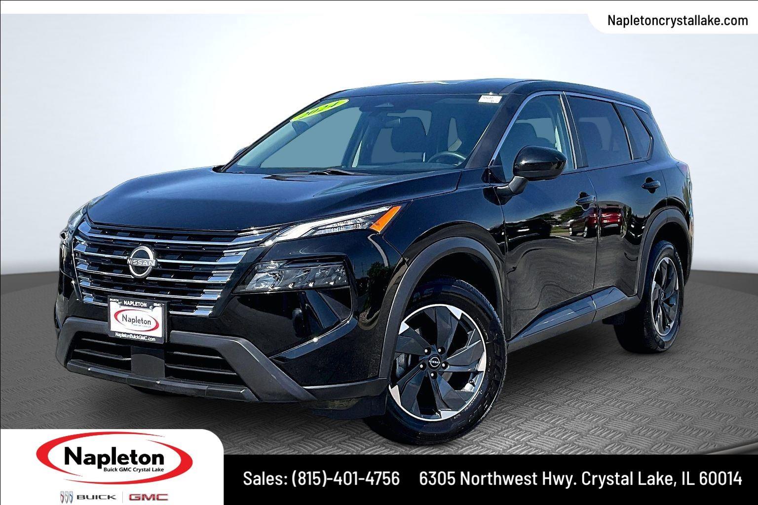 Super Black 2024 Nissan Rogue SUV / Crossover All-Wheel Drive Continuously Variable Transmission