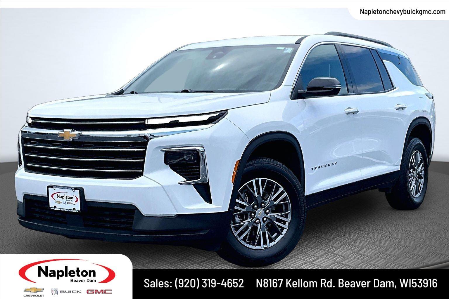 Summit White 2026 Chevrolet Traverse SUV / Crossover Four-Wheel Drive 8-Speed Automatic