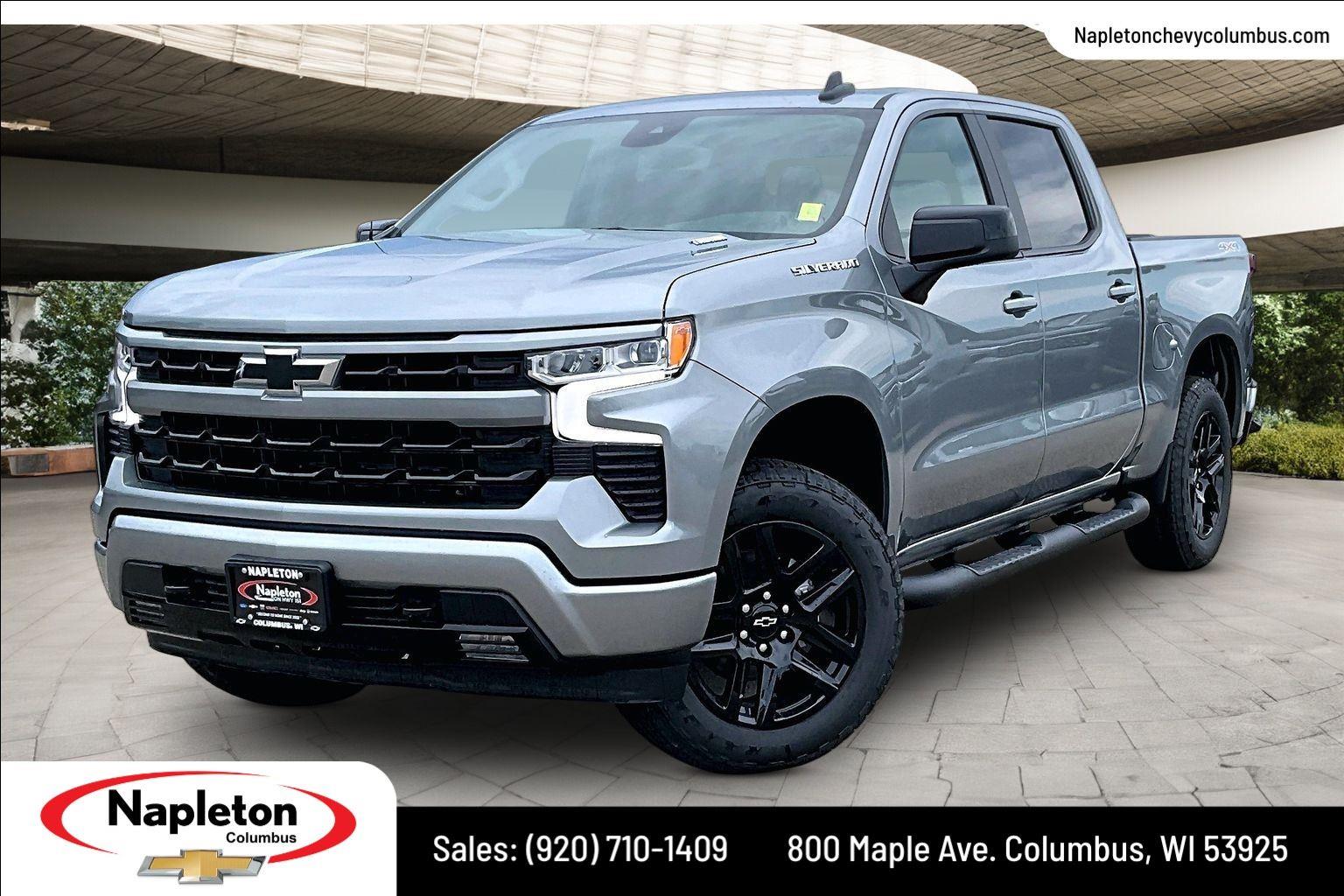 Sterling Gray Metallic 2026 Chevrolet Silverado 1500 Pickup Truck Four-Wheel Drive 8-Speed Automatic