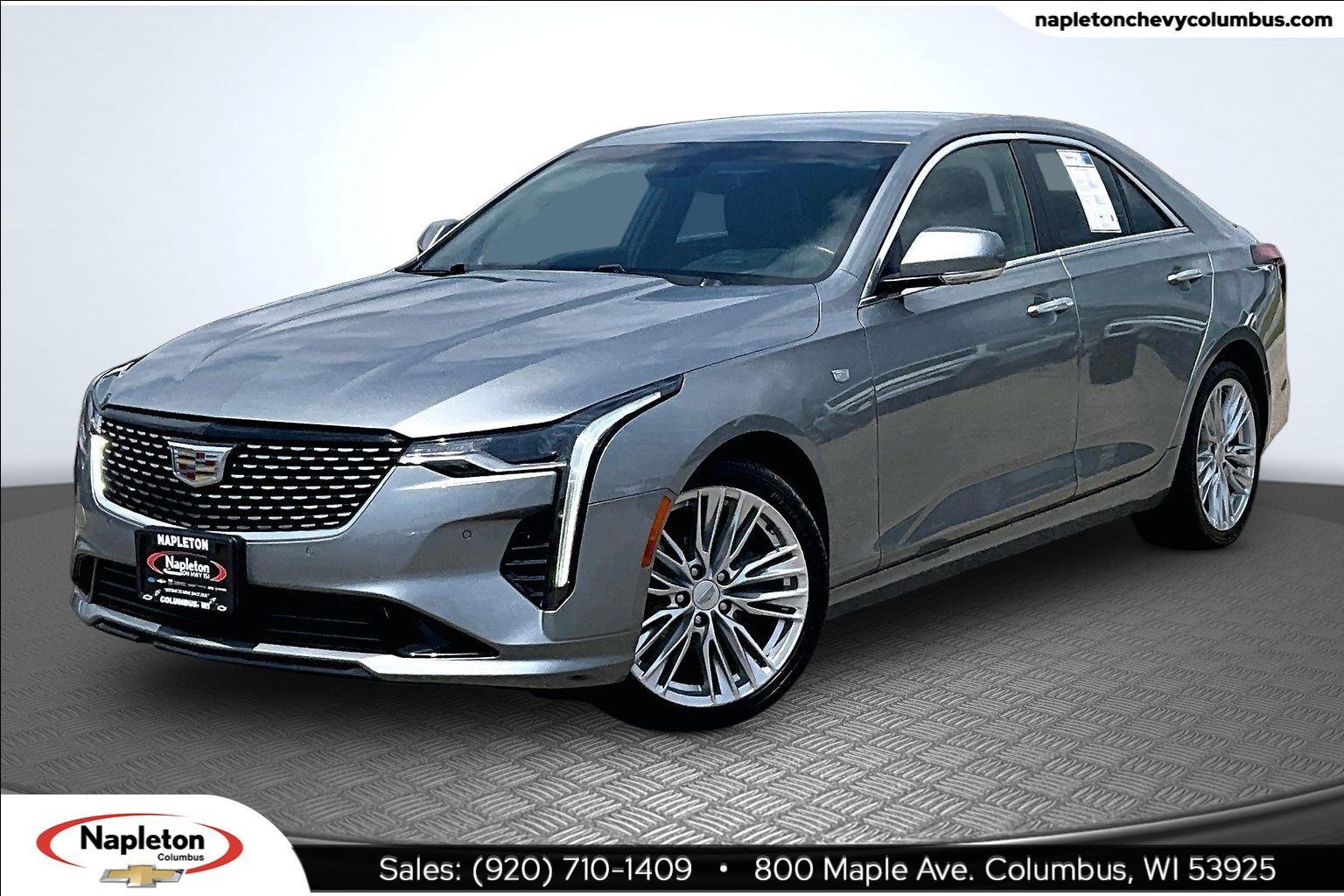 Argent Silver Metallic 2024 Cadillac CT4 Sedan All-Wheel Drive 8-Speed Automatic