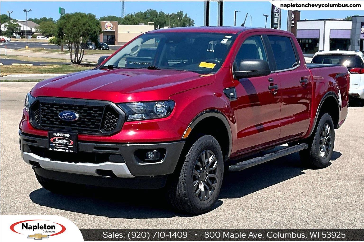 Rapid Red Metallic Tinted Clearcoat 2020 Ford Ranger Pickup Truck Four-Wheel Drive Automatic