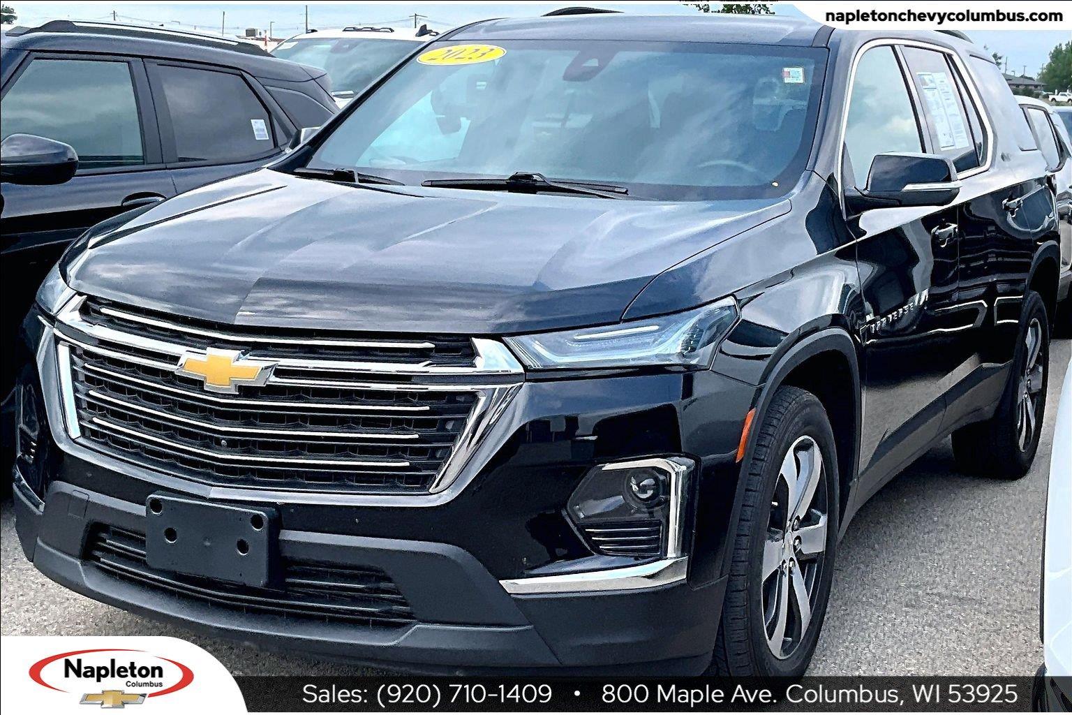 Mosaic Black Metallic 2023 Chevrolet Traverse SUV / Crossover Four-Wheel Drive 9-Speed Automatic