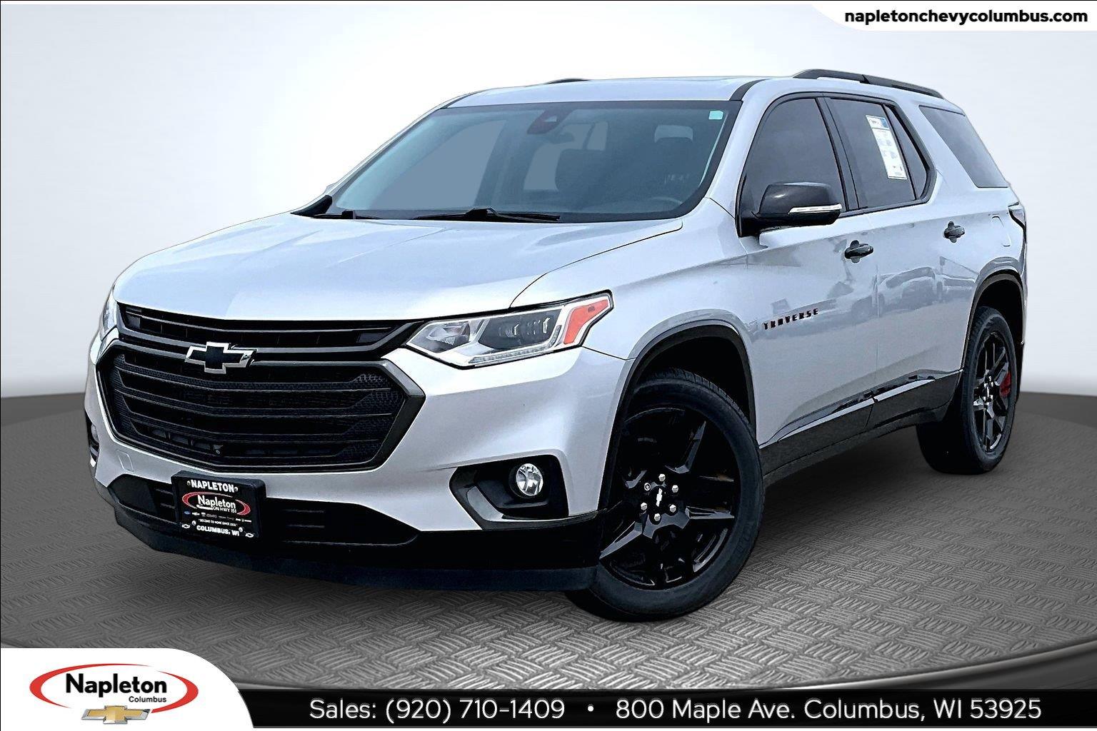 Silver Ice Metallic 2021 Chevrolet Traverse SUV / Crossover Four-Wheel Drive Automatic