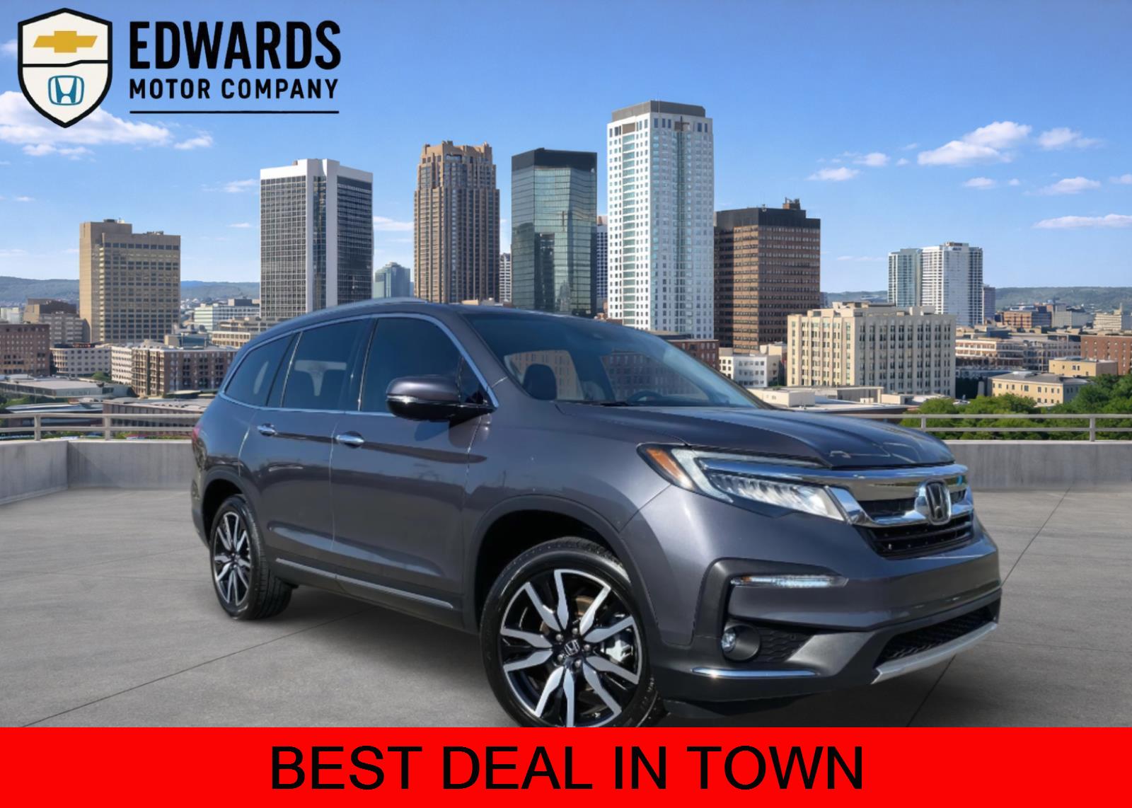 Gray (Modern Steel Metallic) 2021 Honda Pilot Touring FWD SUV / Crossover Front-Wheel Drive Automatic
