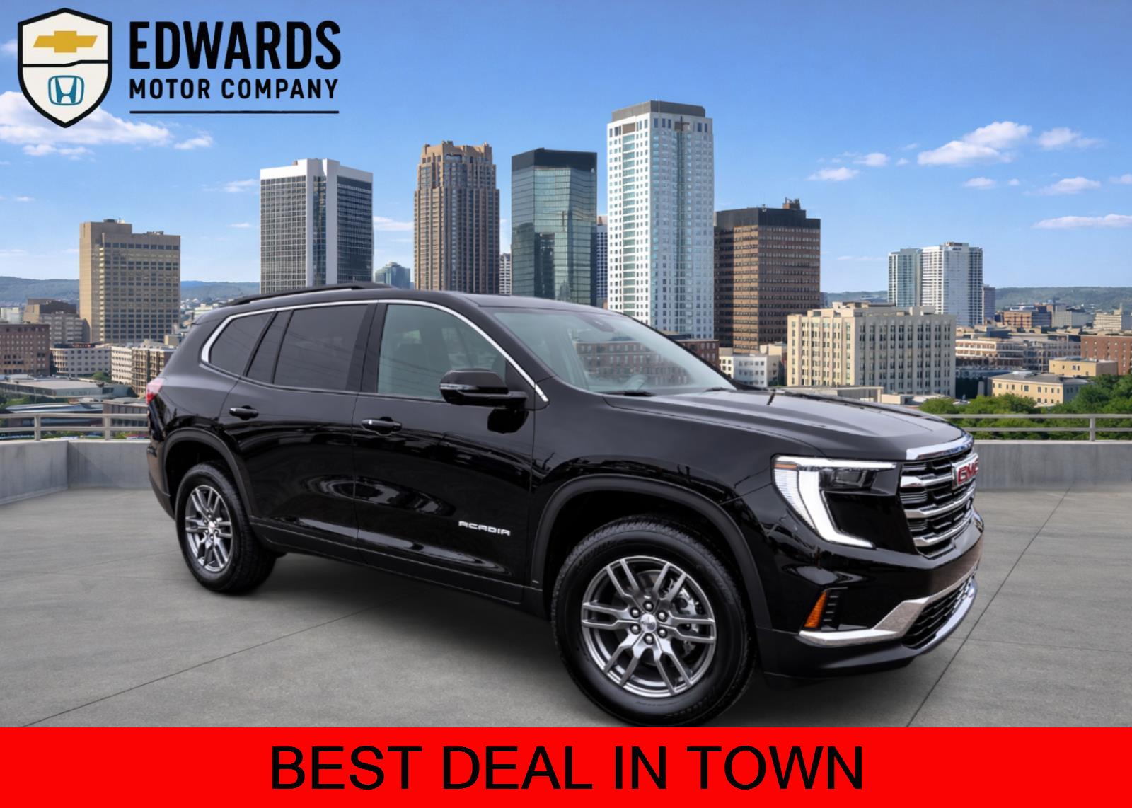 Black (Ebony Twilight Metallic) 2025 GMC Acadia Elevation FWD SUV / Crossover Front-Wheel Drive 8-Speed Automatic