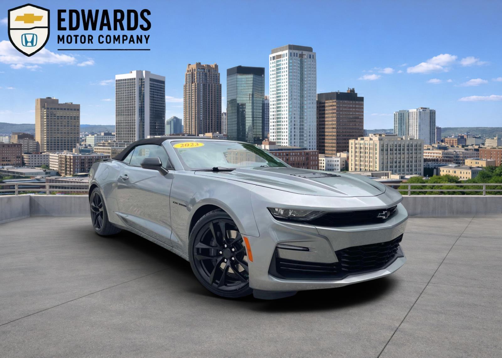 Sharkskin Metallic 2023 Chevrolet Camaro Convertible Rear-Wheel Drive Automatic