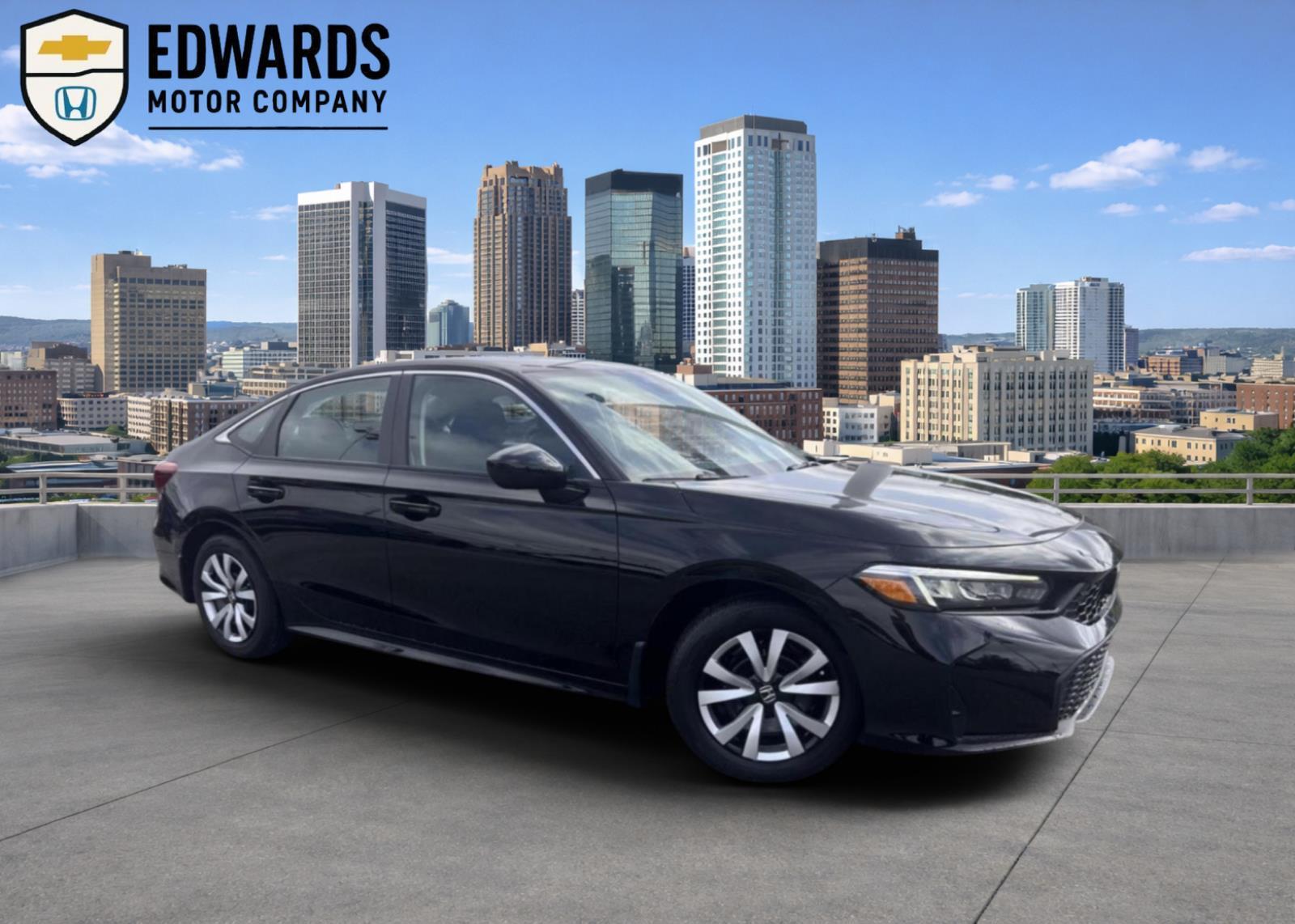 Crystal Black Pearl 2025 Honda Civic Sedan Front-Wheel Drive Continuously Variable Transmission