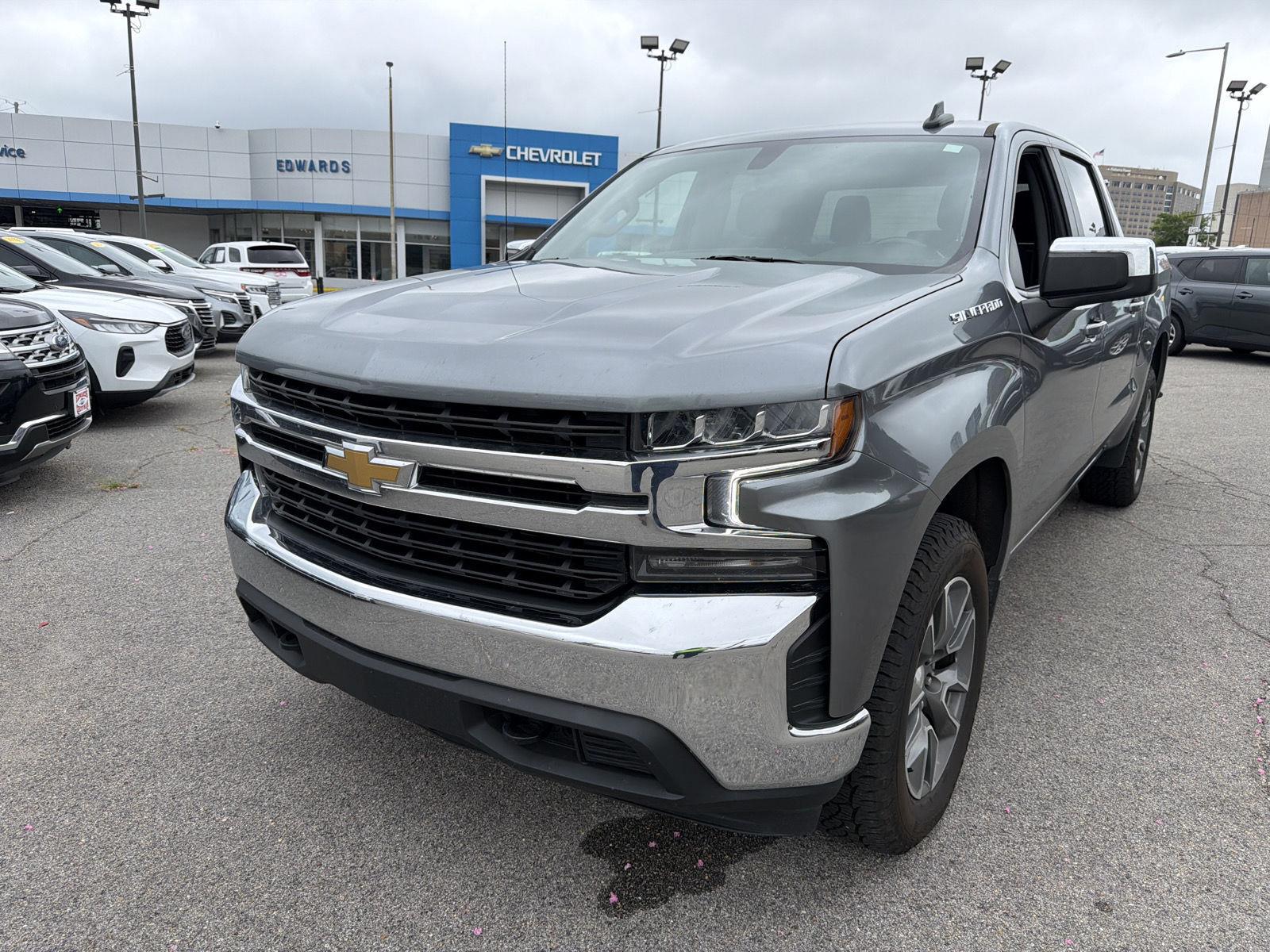 Gray (Satin Steel Metallic) 2021 Chevrolet Silverado 1500 Pickup Truck Four-Wheel Drive 8-Speed Automatic