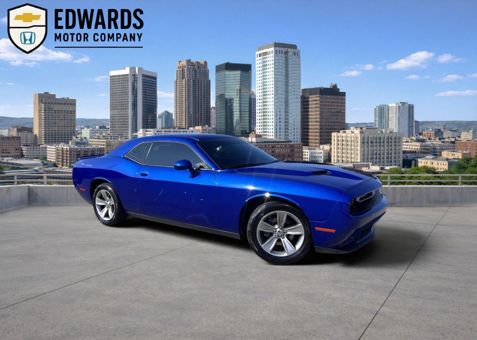 Indigo Blue 2019 Dodge Challenger Coupe Rear-Wheel Drive 8-Speed Automatic