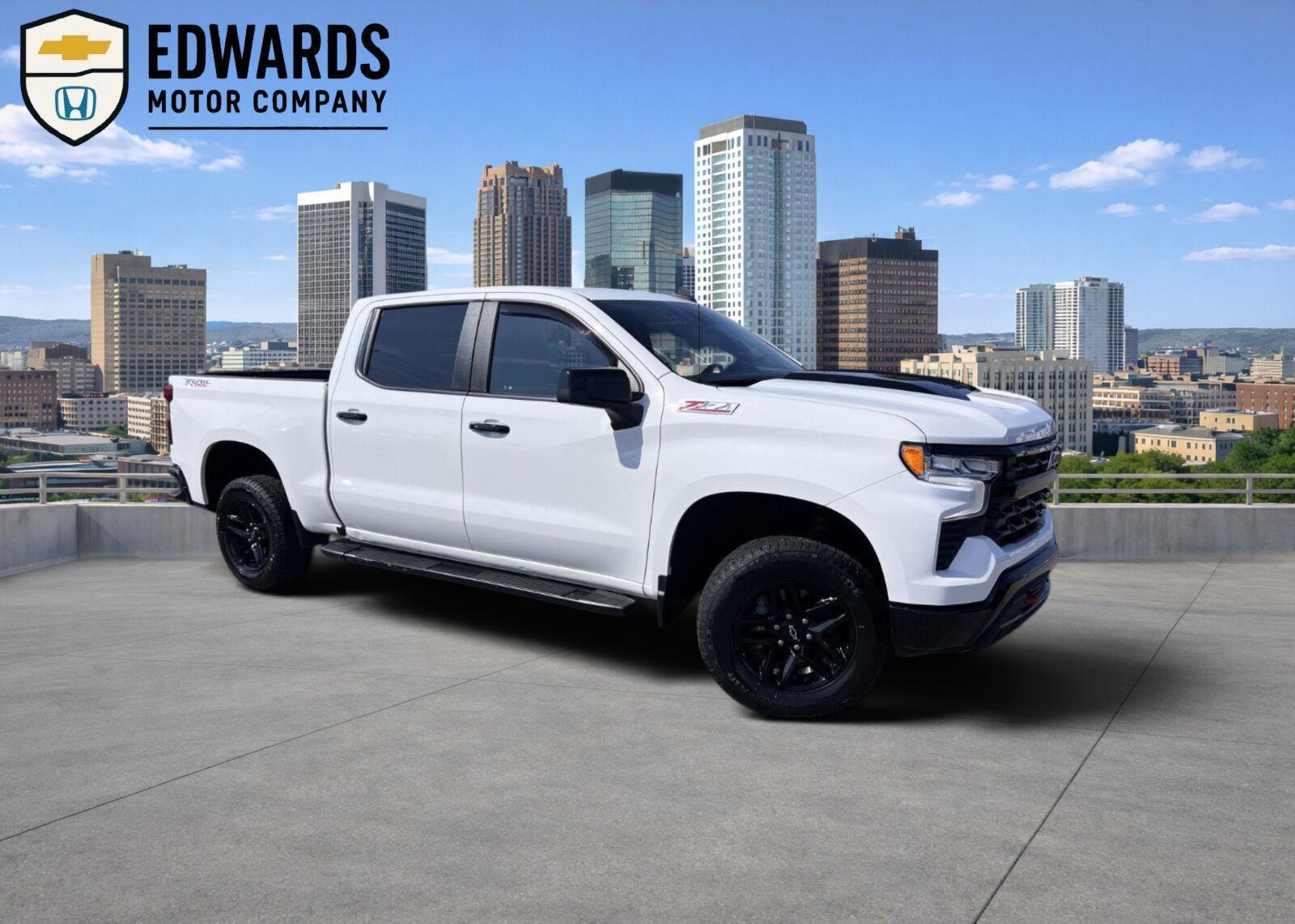 Summit White 2023 Chevrolet Silverado 1500 Pickup Truck Four-Wheel Drive Automatic