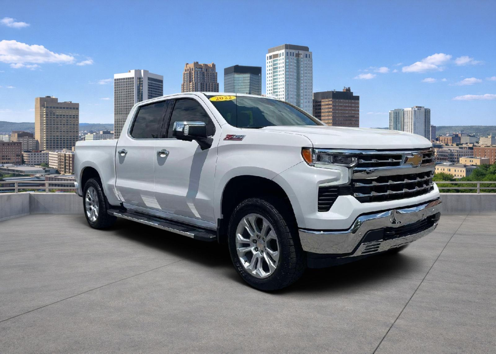 Summit White 2022 Chevrolet Silverado 1500 Pickup Truck Four-Wheel Drive Automatic