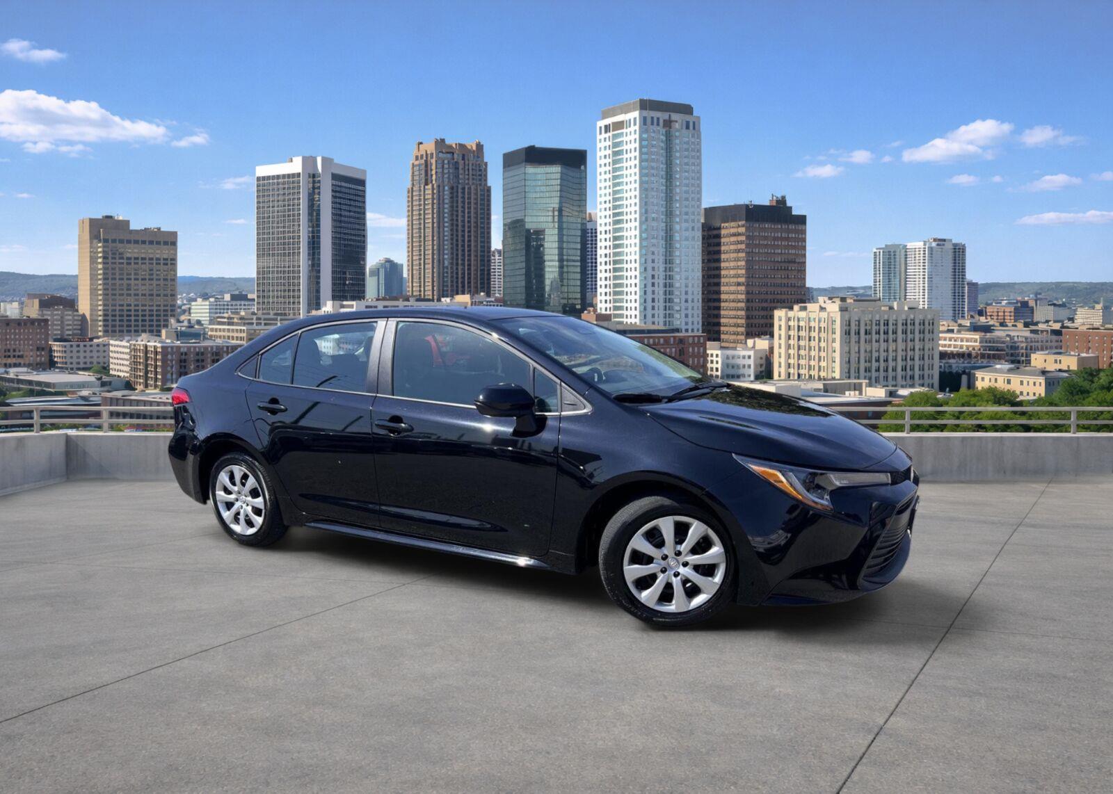 Midnight Black Metallic 2025 Toyota Corolla Sedan Front-Wheel Drive Continuously Variable Transmission