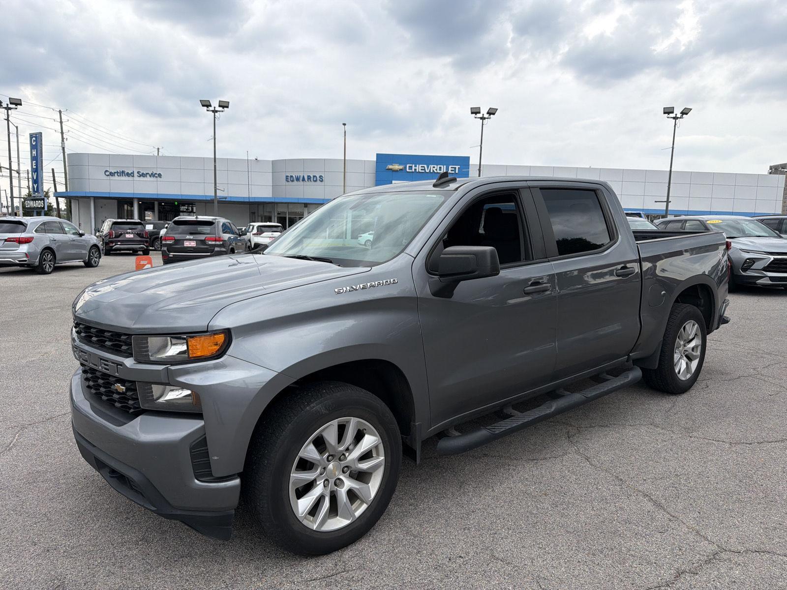 Gray (Satin Steel Metallic) 2021 Chevrolet Silverado 1500 Pickup Truck 4X2 8-Speed Automatic