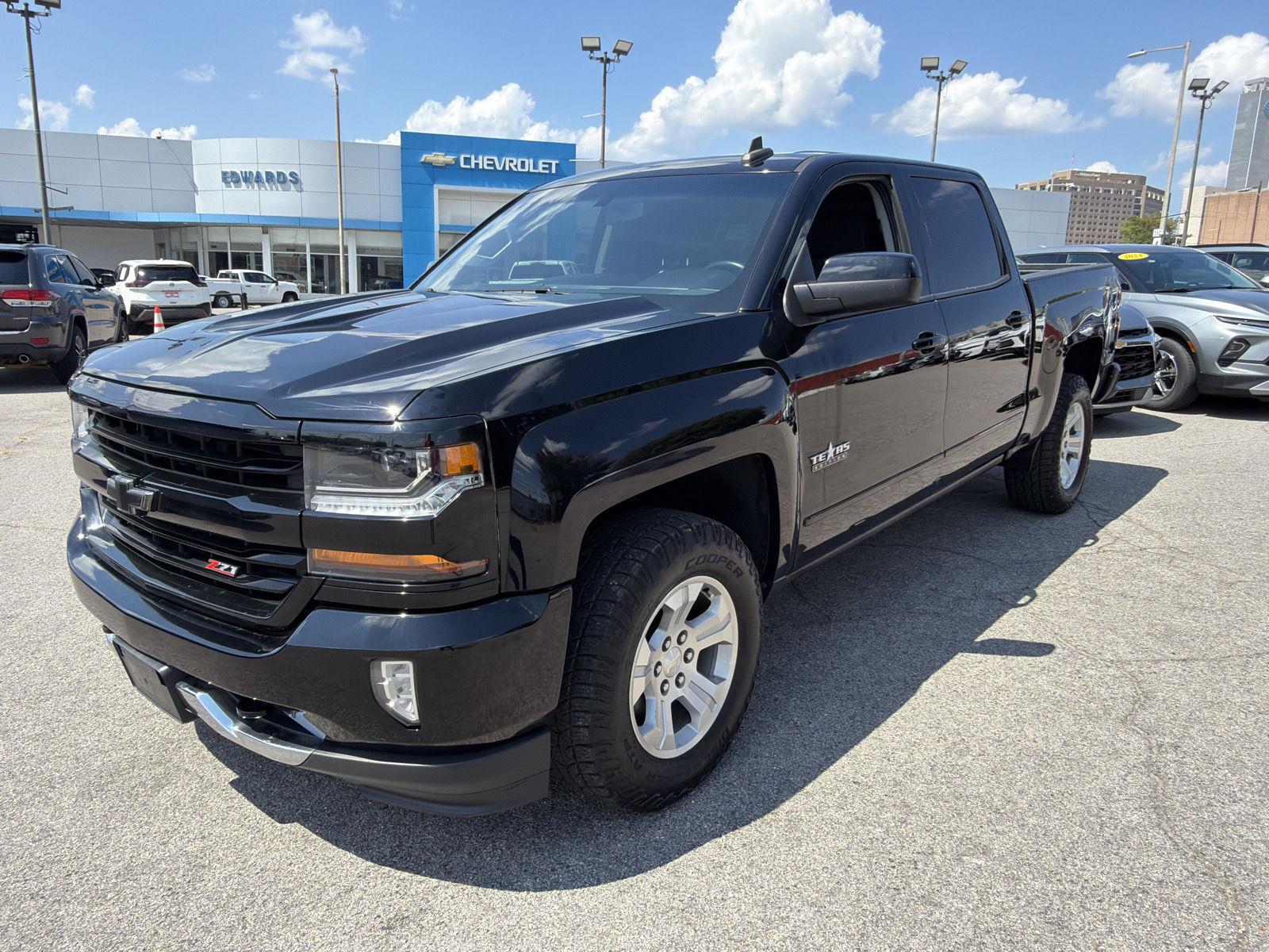 Black 2018 Chevrolet Silverado 1500 Pickup Truck Four-Wheel Drive 6-Speed Automatic