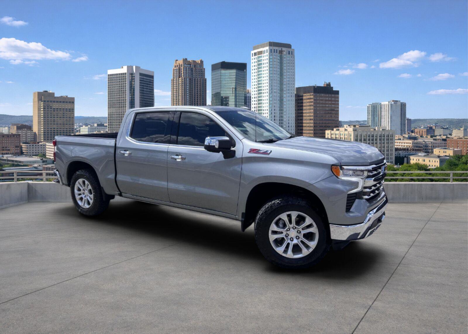 Sterling Gray Metallic 2024 Chevrolet Silverado 1500 Pickup Truck Four-Wheel Drive Automatic