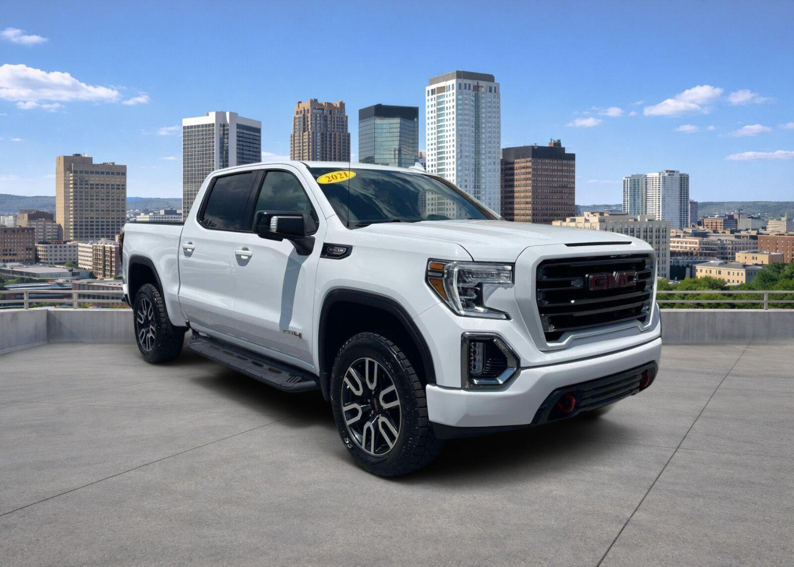 Summit White 2021 GMC Sierra 1500 Pickup Truck Four-Wheel Drive Automatic