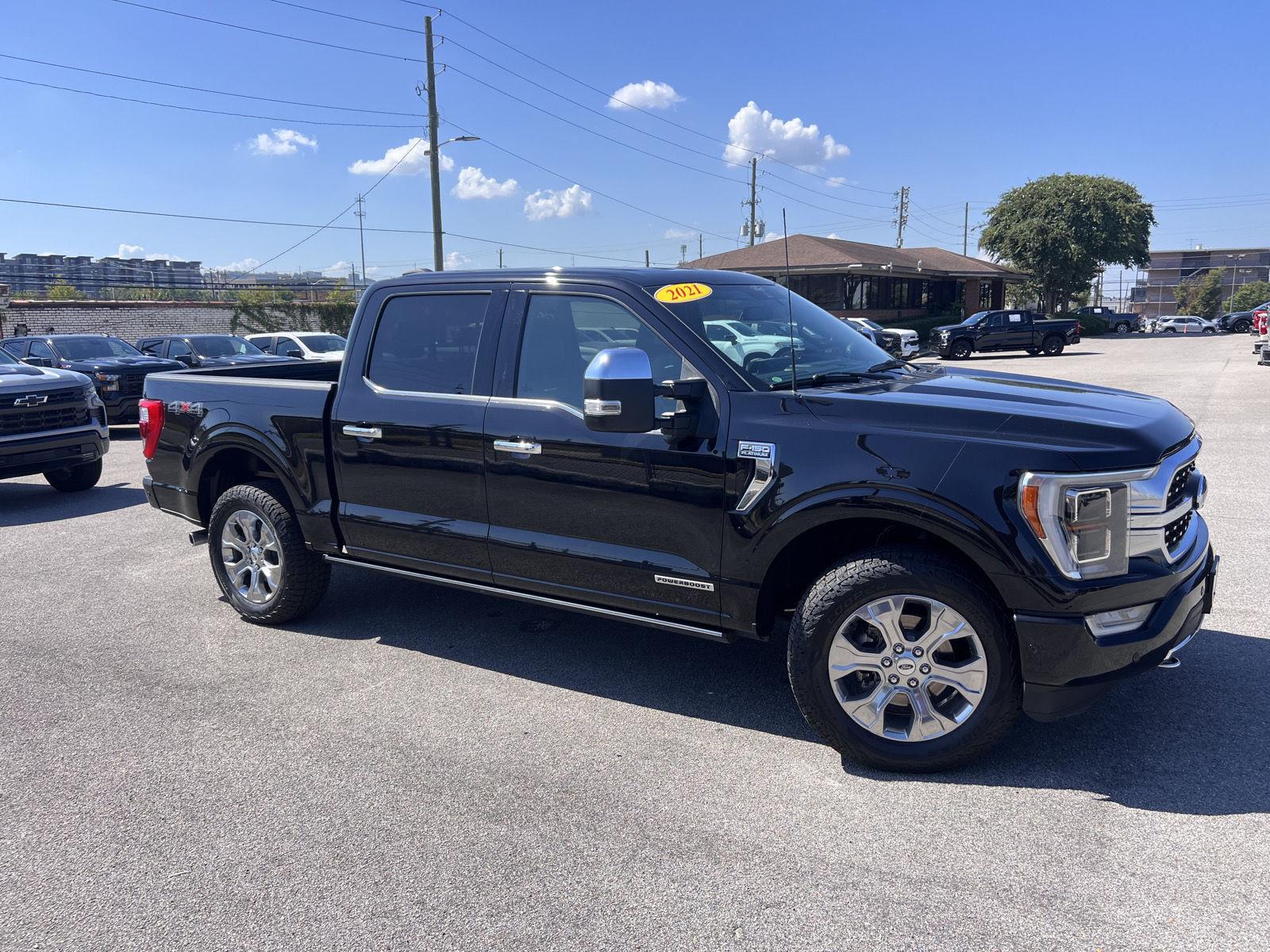 Agate Black Metallic 2021 Ford F-150 Pickup Truck Four-Wheel Drive Automatic