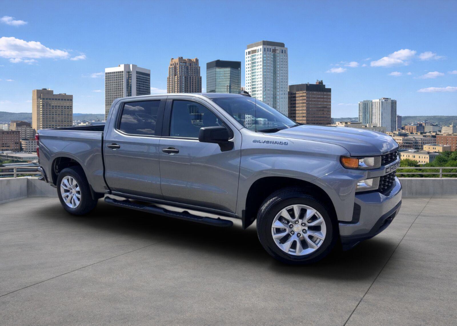 Gray (Satin Steel Metallic) 2021 Chevrolet Silverado 1500 Pickup Truck 4X2 8-Speed Automatic