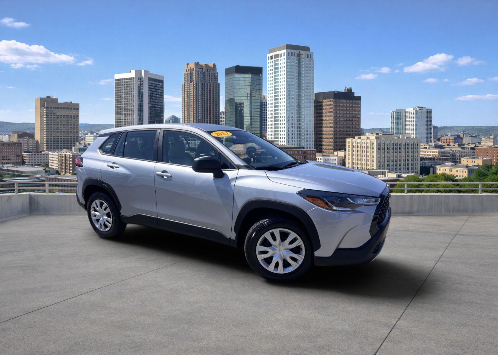 Sonic Silver 2024 Toyota Corolla Cross SUV / Crossover Front-Wheel Drive Continuously Variable Transmission