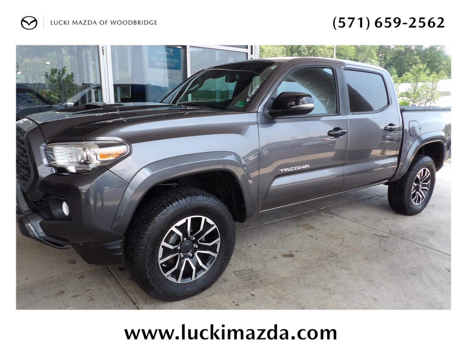 Magnetic Gray Metallic 2021 Toyota Tacoma Pickup Truck Four-Wheel Drive 6-Speed Automatic
