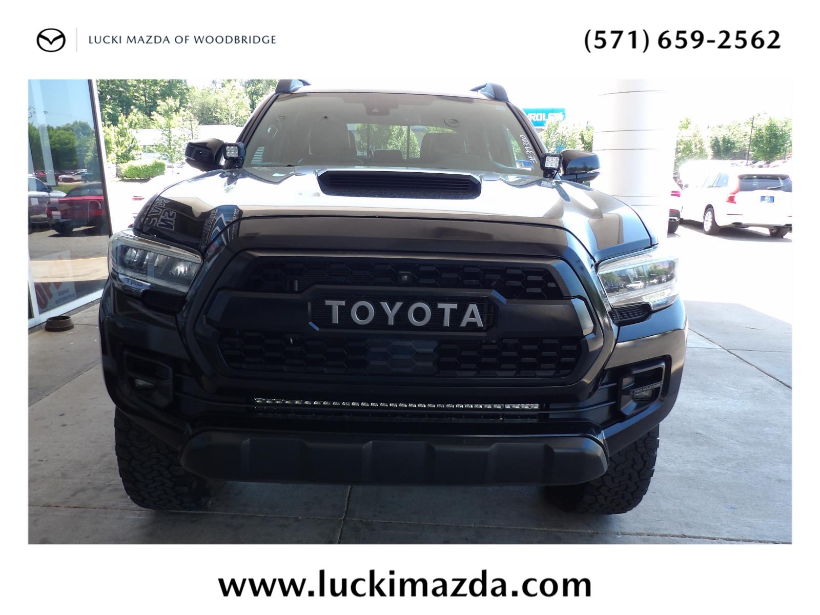 Midnight Black Metallic 2020 Toyota Tacoma Pickup Truck Four-Wheel Drive Automatic