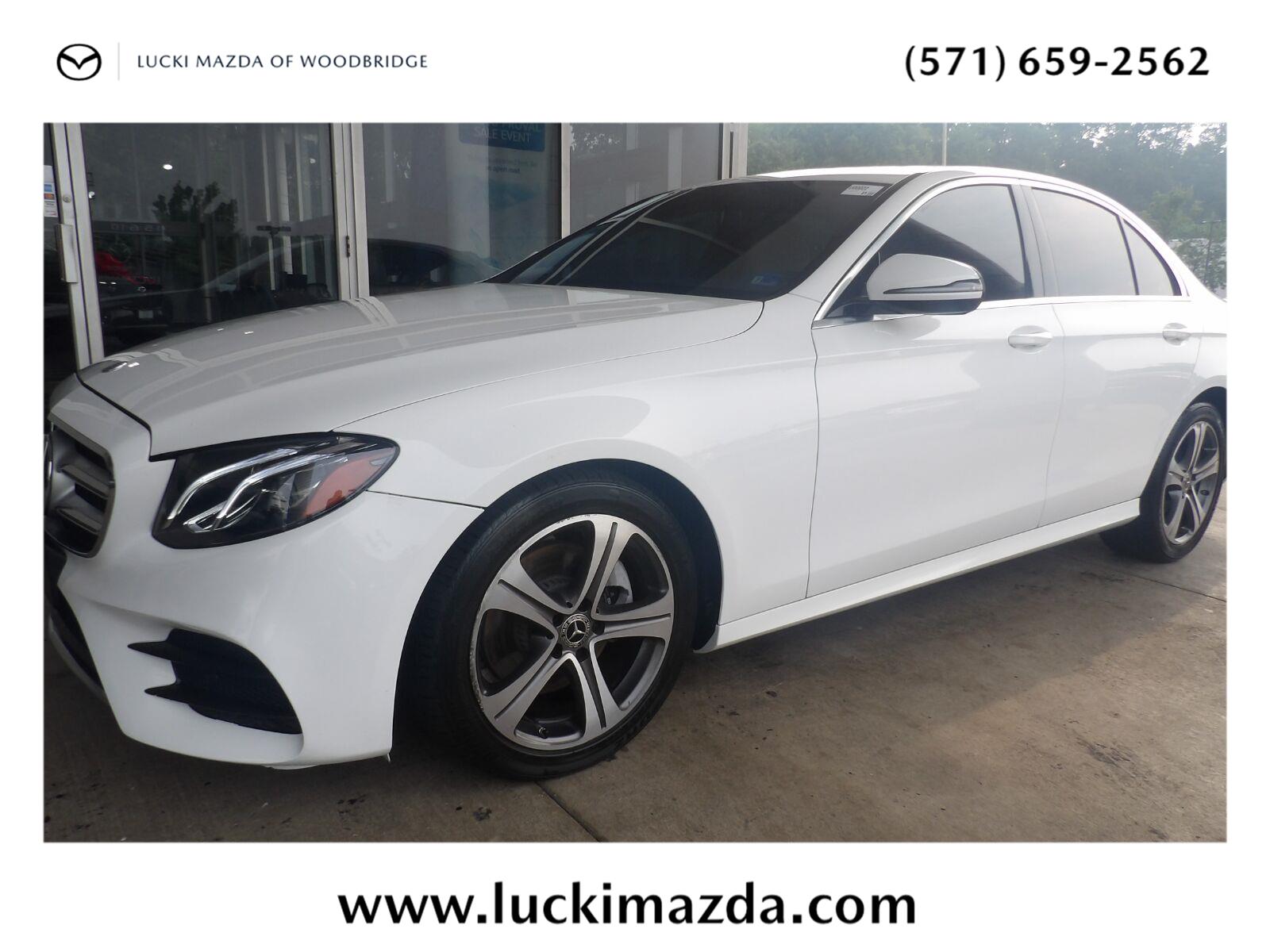 Polar White 2019 Mercedes-Benz E-Class Sedan Rear-Wheel Drive Automatic