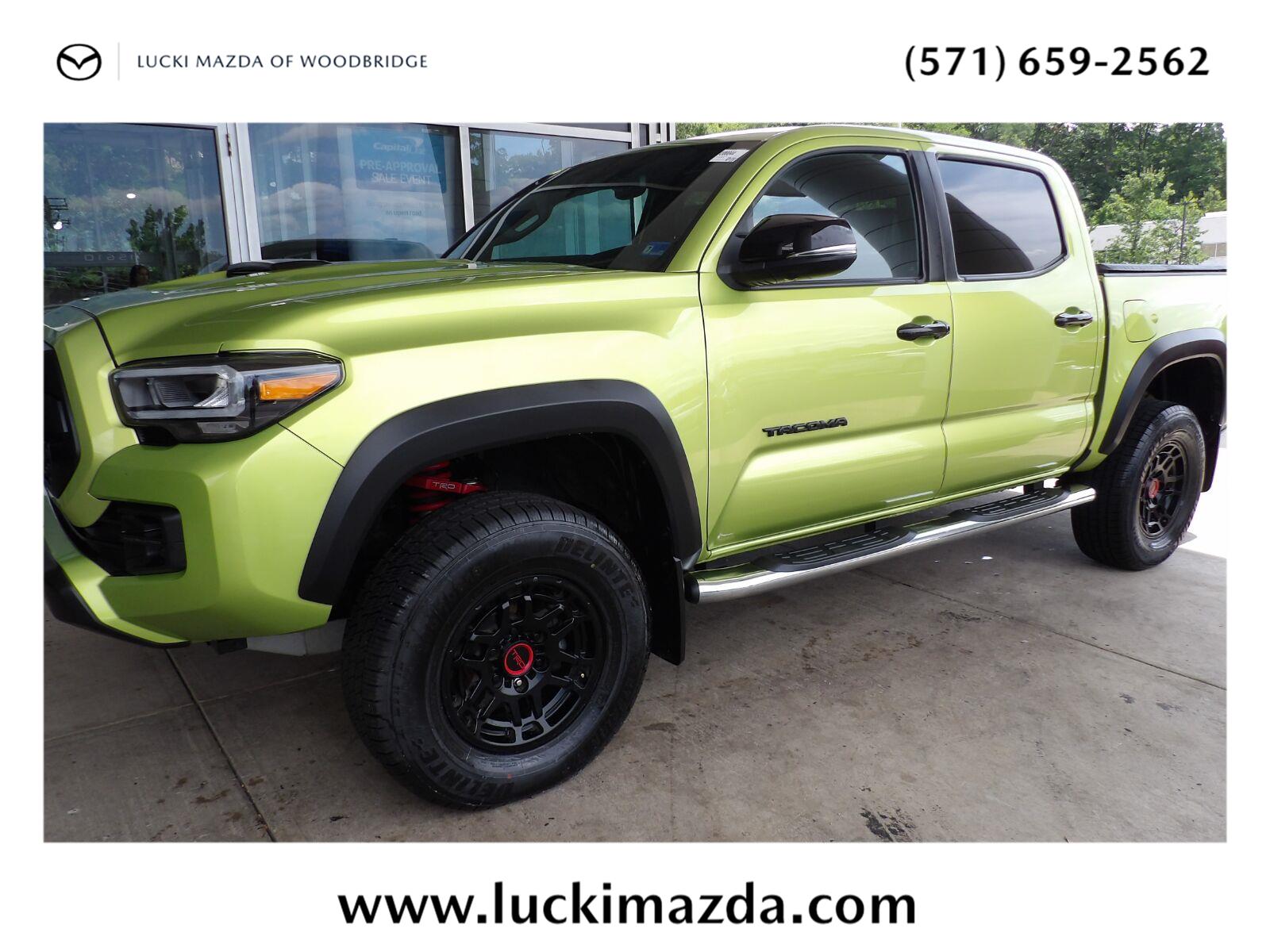 Green (Electric Lime Metallic) 2022 Toyota Tacoma Pickup Truck Four-Wheel Drive 6-Speed Automatic