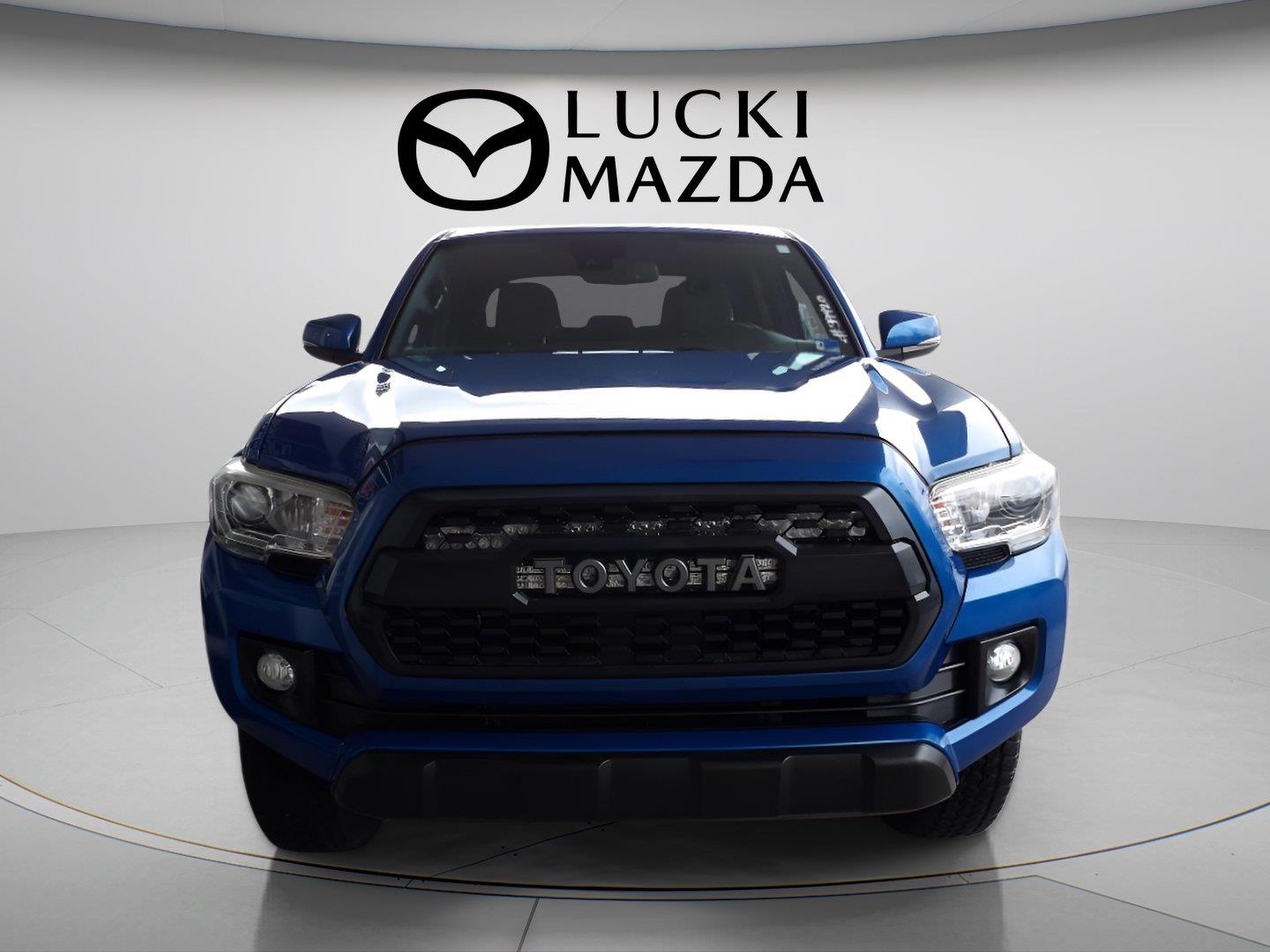Blazing Blue Pearl 2018 Toyota Tacoma Pickup Truck Four-Wheel Drive Automatic