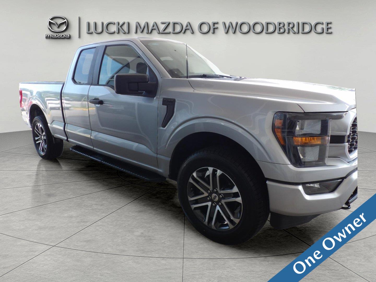 Iconic Silver 2023 Ford F-150 Pickup Truck Four-Wheel Drive Automatic