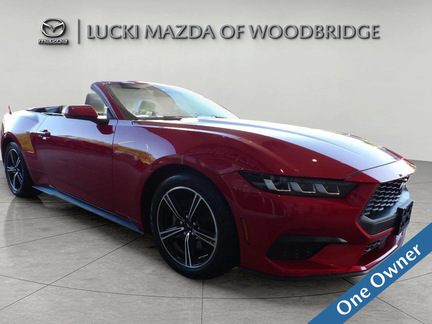 Rapid Red Metallic Tinted Clearcoat 2024 Ford Mustang Convertible Rear-Wheel Drive Automatic