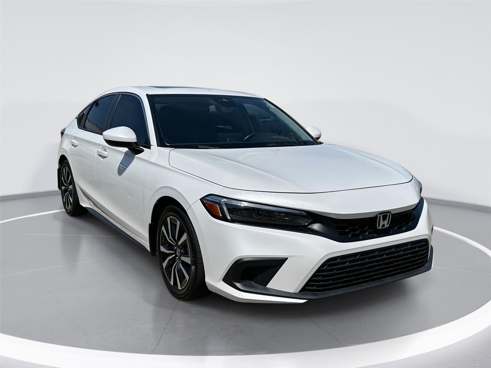 Platinum White Pearl 2024 Honda Civic Hatchback Hatchback Front-Wheel Drive Continuously Variable Transmission
